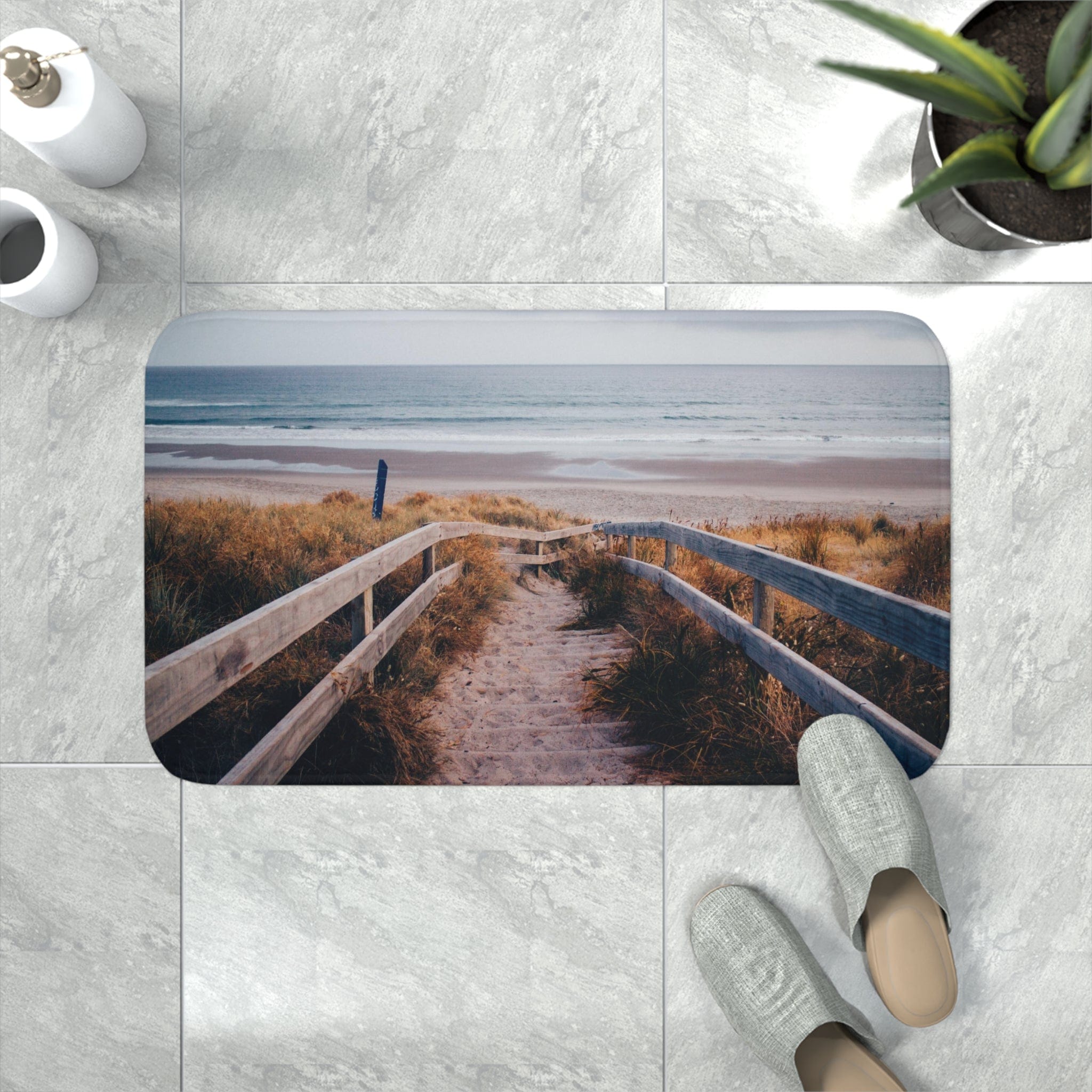 Printify Home Decor White / 30” x 18” Copy of My Chateau - Memory Foam Bath Mat