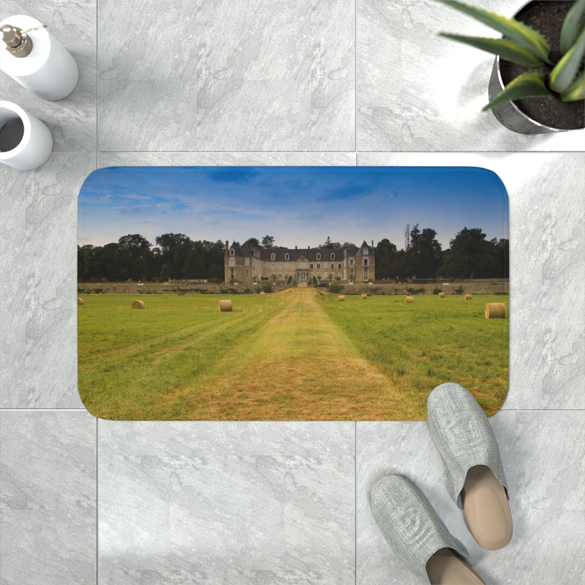 Printify Home Decor White / 30” x 18” My Chateau - Memory Foam Bath Mat