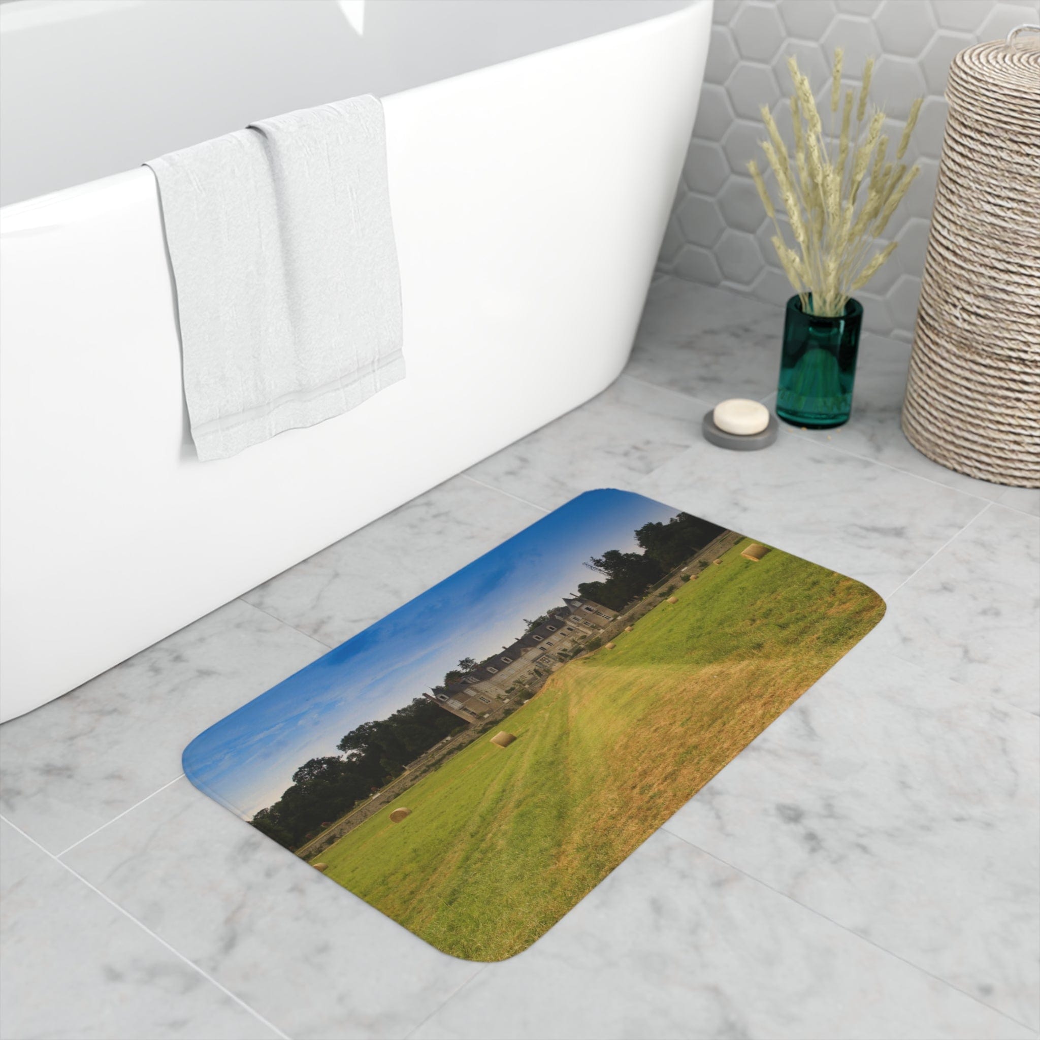 Printify Home Decor White / 30” x 18” My Chateau - Memory Foam Bath Mat