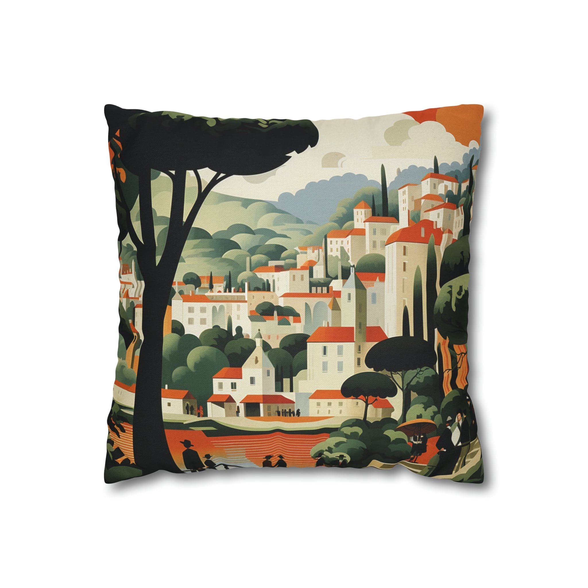 Printify Home Decor 14" × 14" Spun Polyester Square Pillow Case