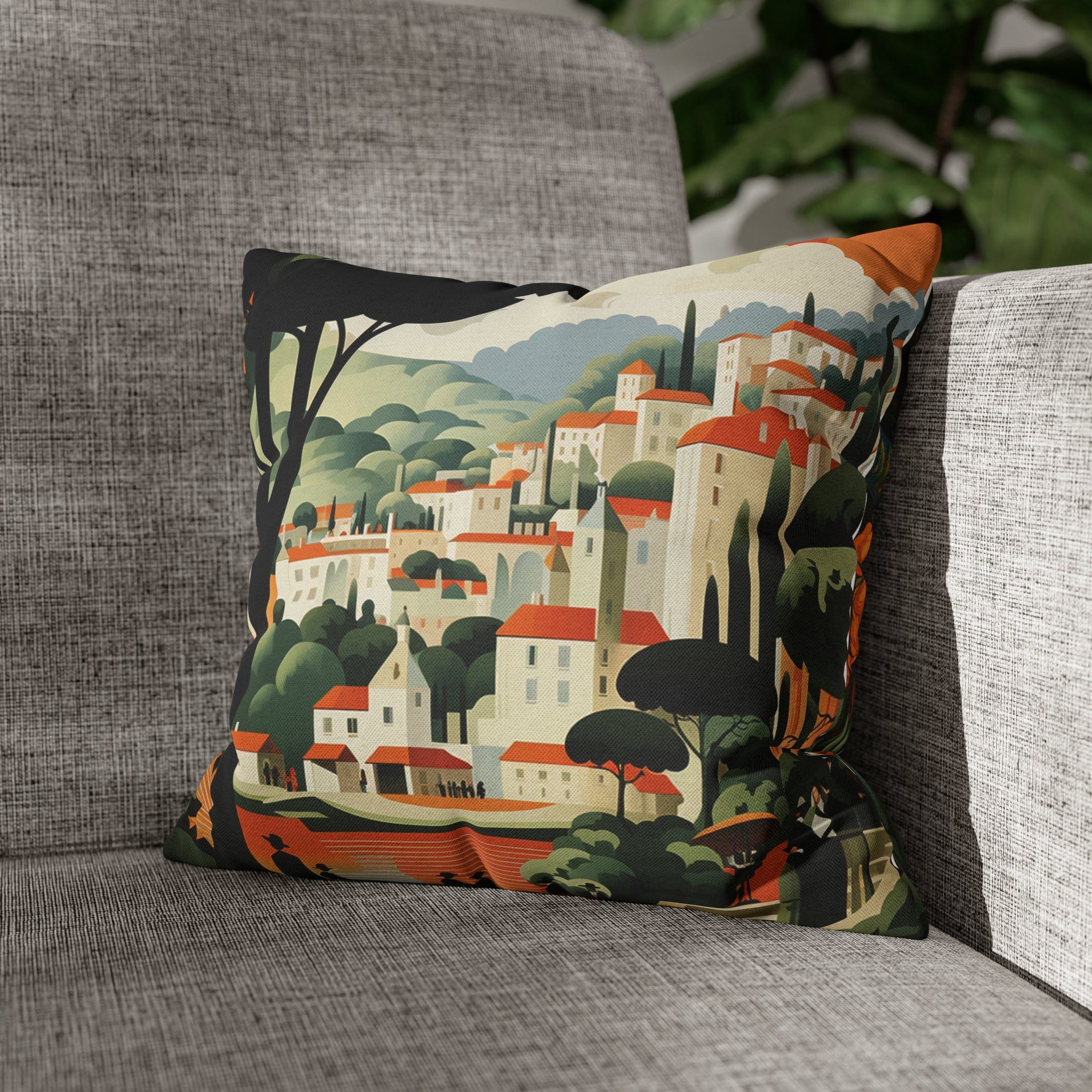 Printify Home Decor 14" × 14" Spun Polyester Square Pillow Case