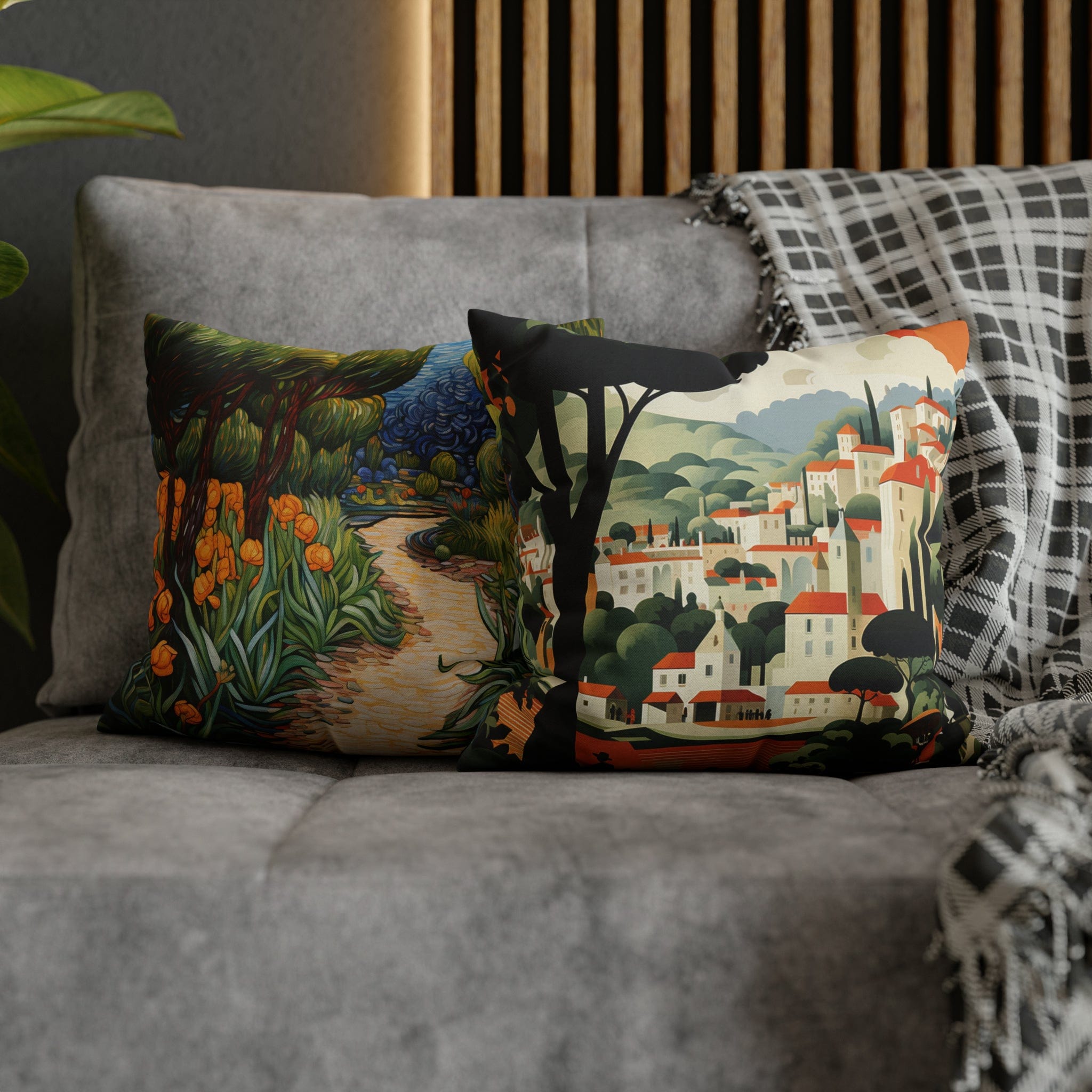 Printify Home Decor 14" × 14" Spun Polyester Square Pillow Case