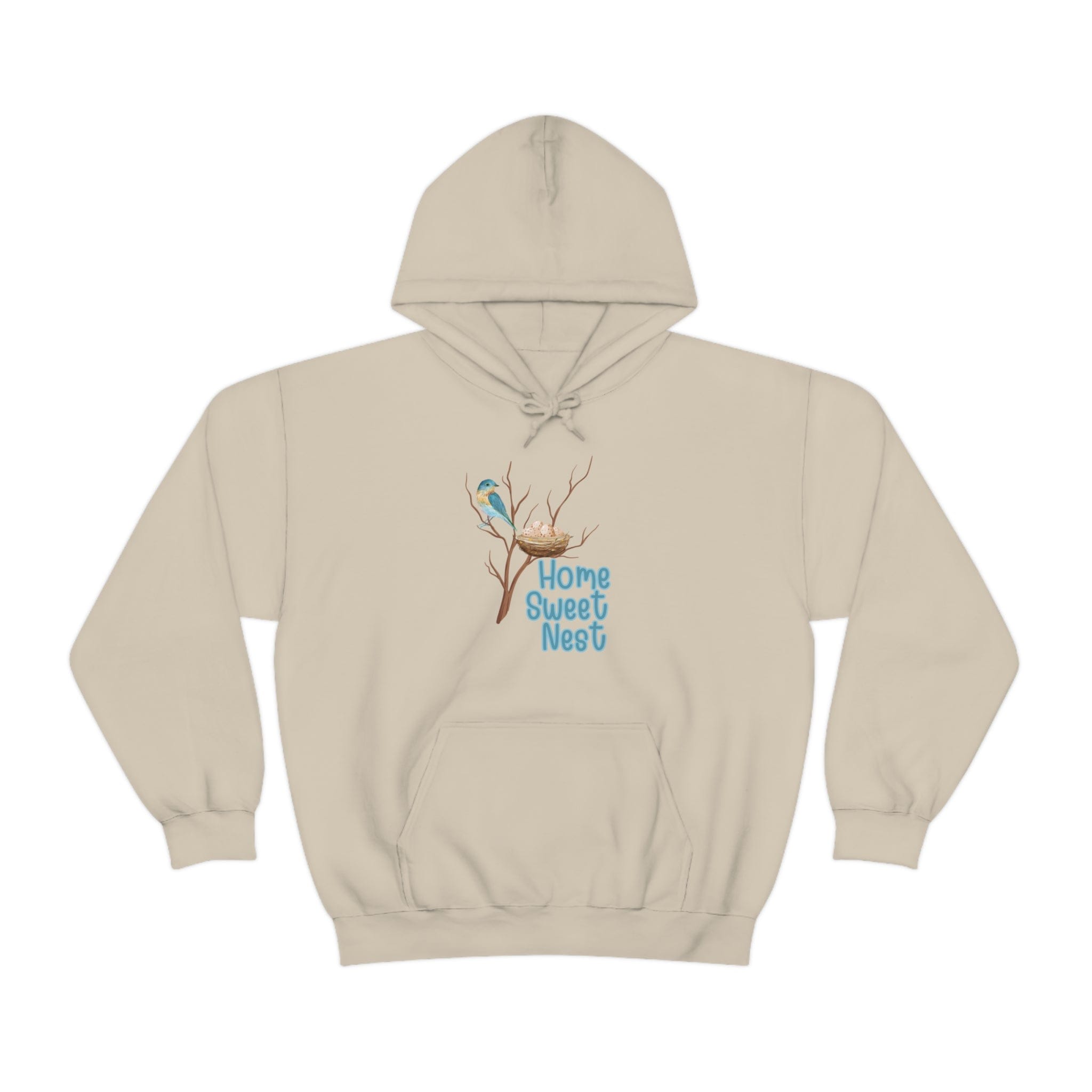 Printify Hoodie Sand / S Home Sweet Nest - Heavy Blend™ Hooded Sweatshirt