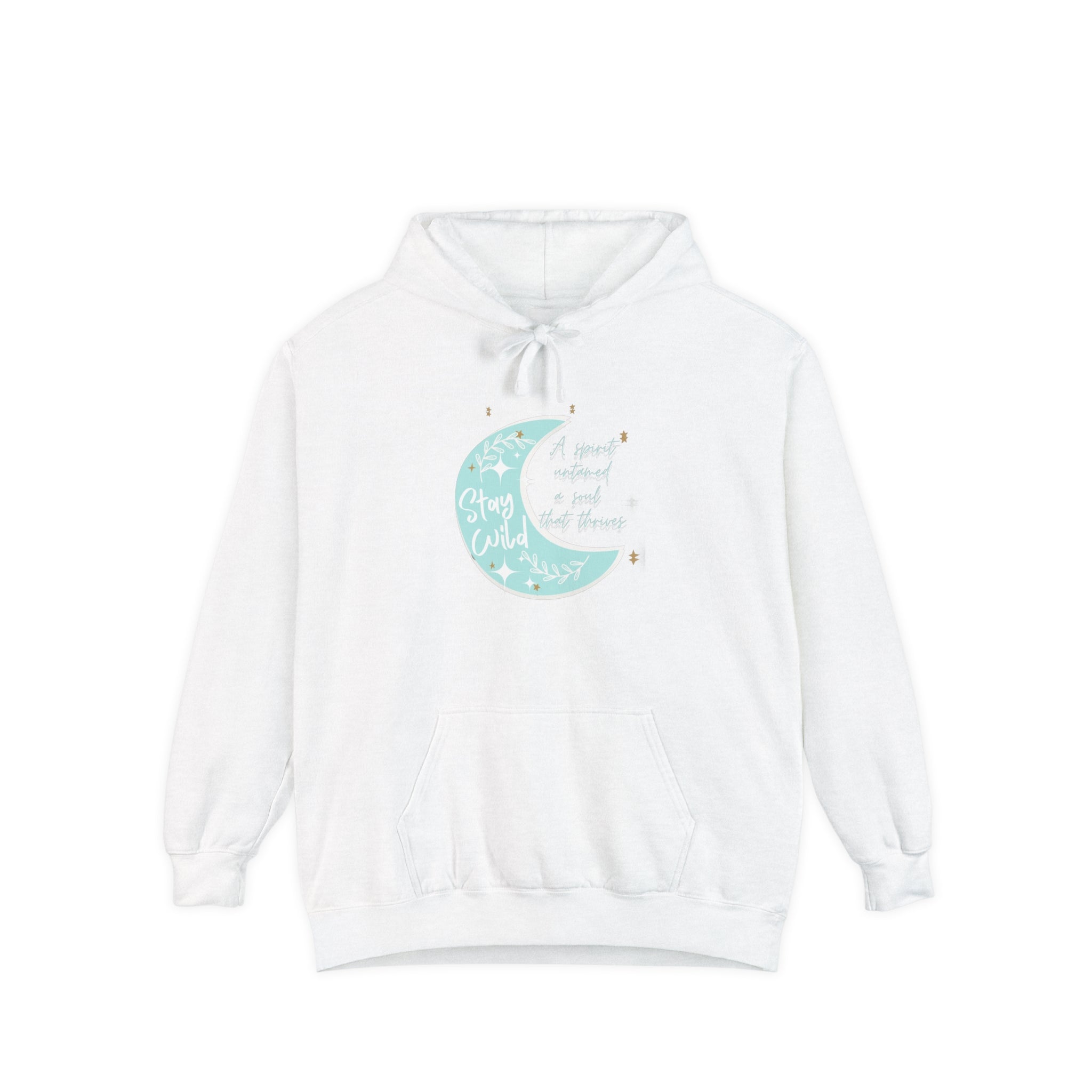 Printify Hoodie White / S Spirit Thrives - Unisex Garment-Dyed Hoodie