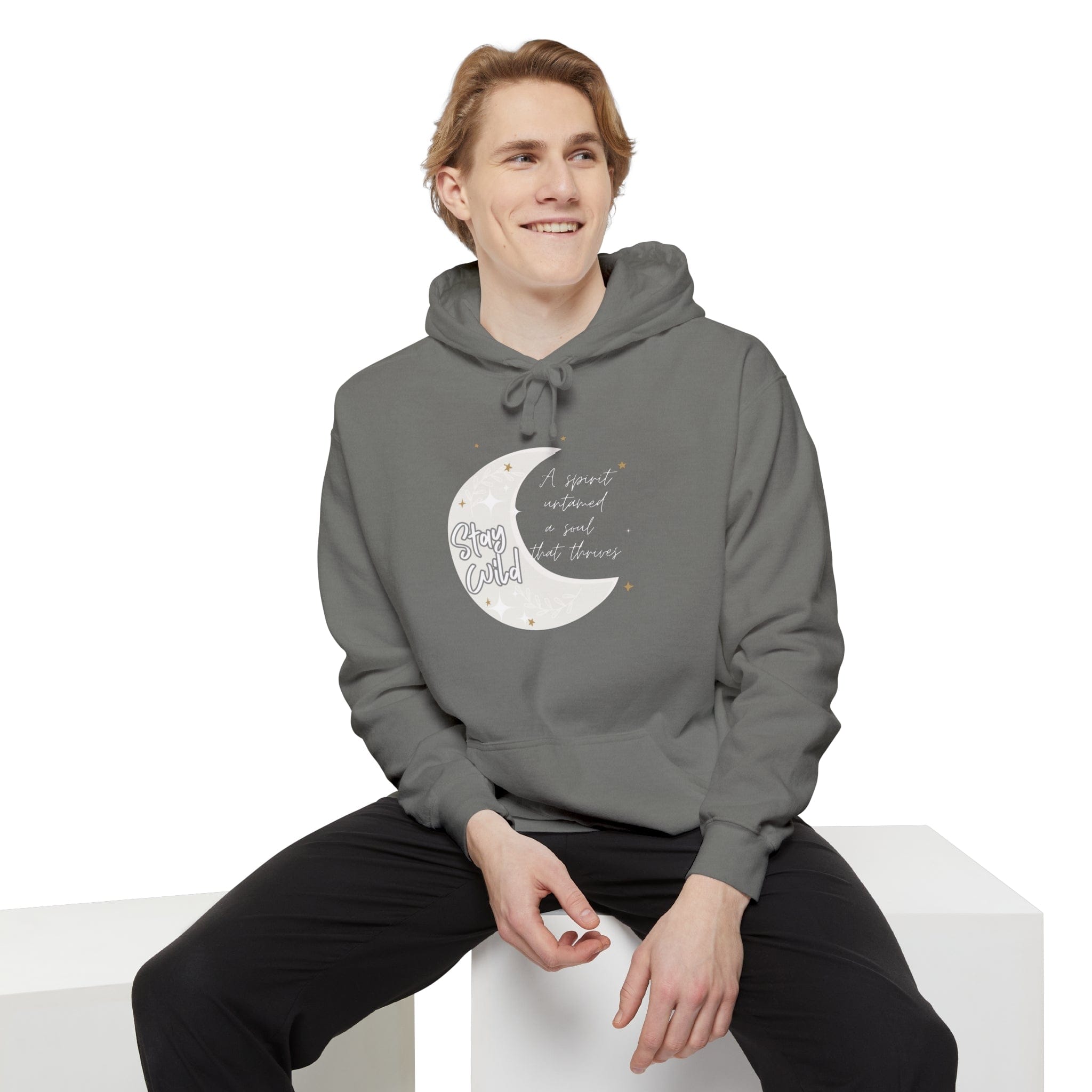 Printify Hoodie Spirit Thrives - Unisex Garment-Dyed Hoodie
