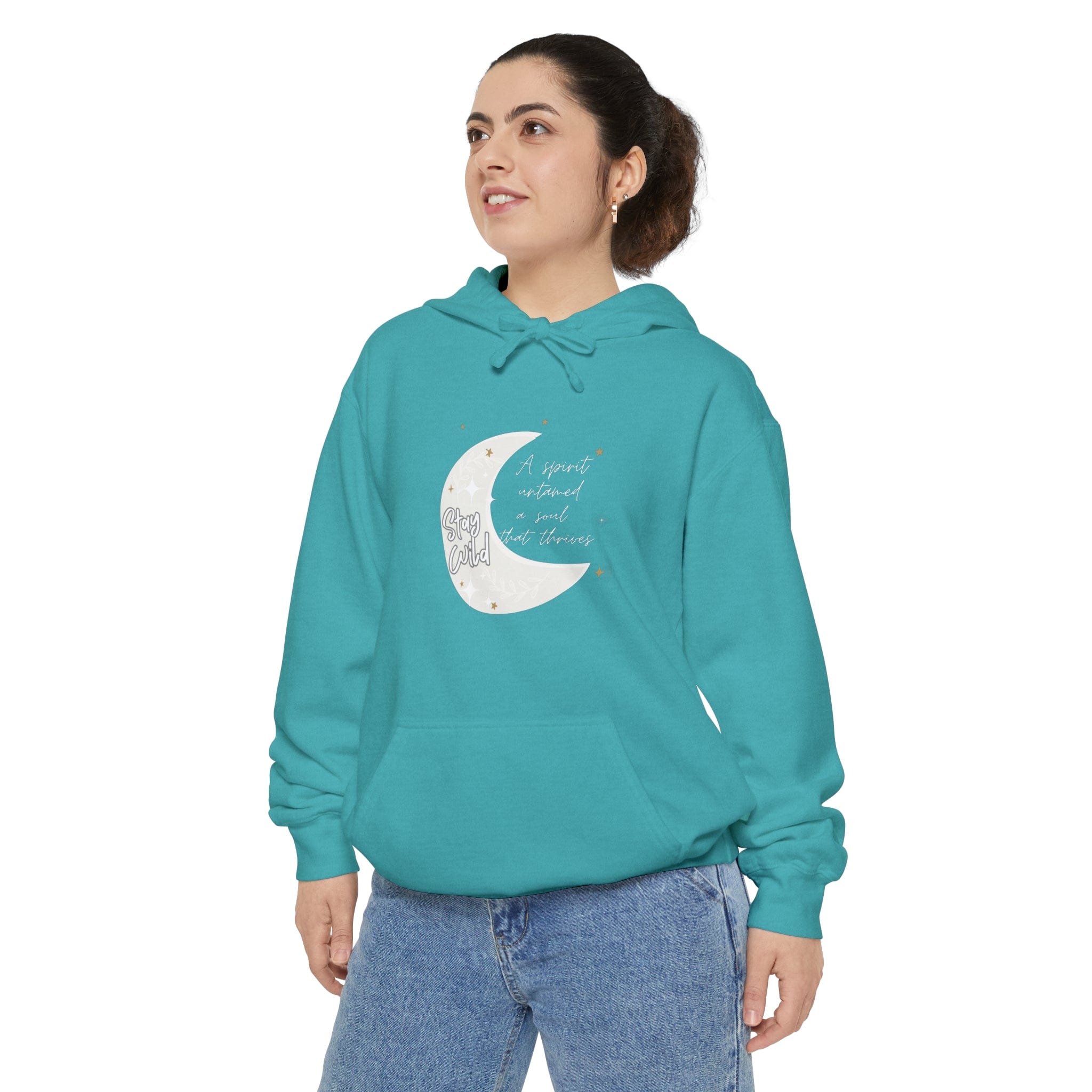 Printify Hoodie Spirit Thrives - Unisex Garment-Dyed Hoodie