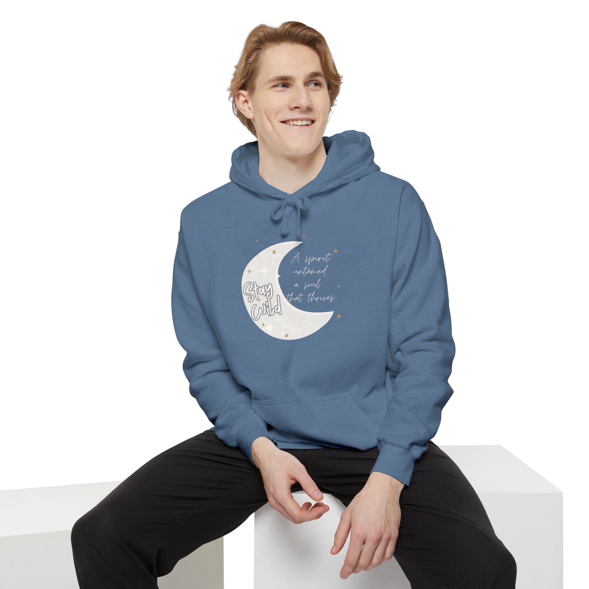Printify Hoodie Spirit Thrives - Unisex Garment-Dyed Hoodie