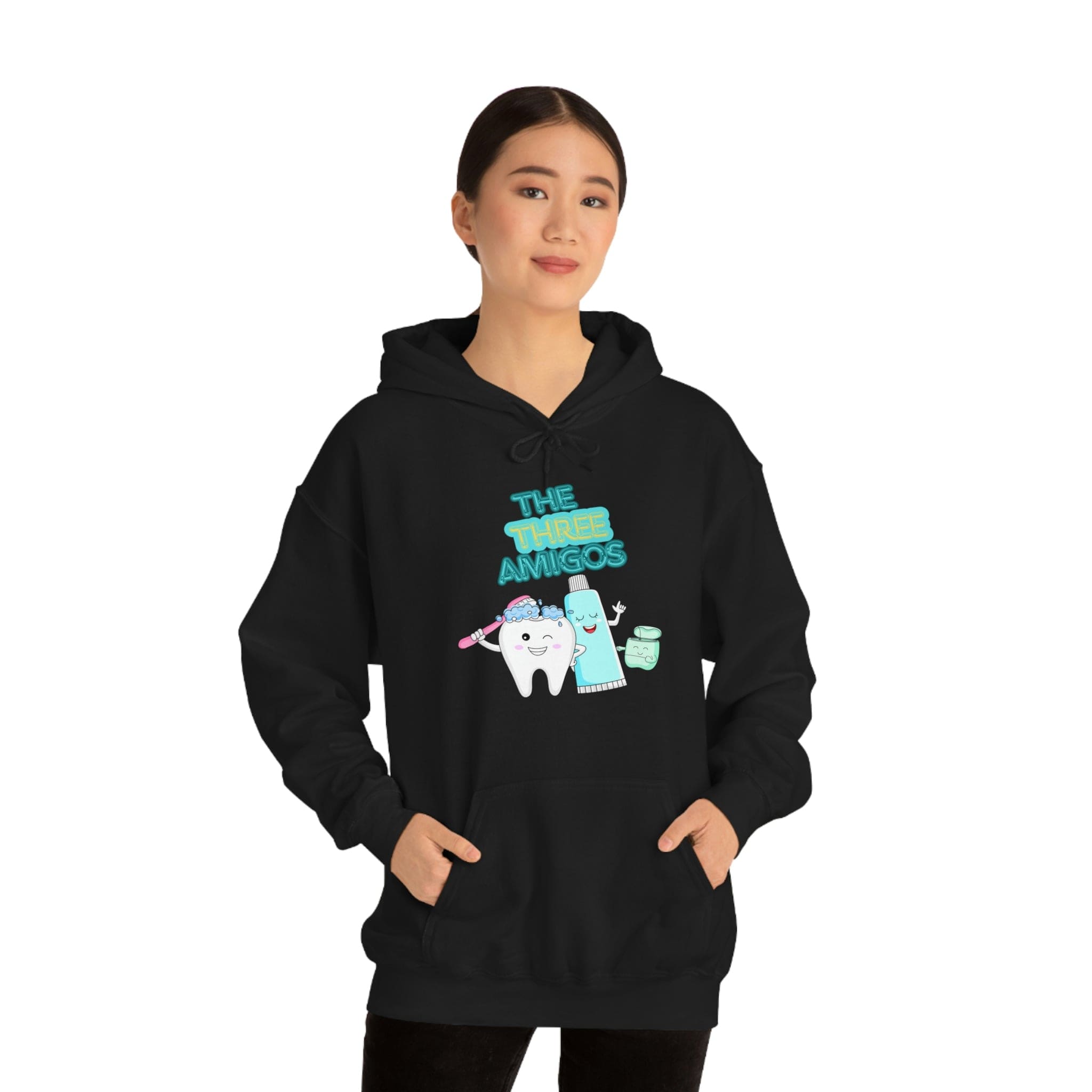 Printify Hoodie The three Amigos - Dental - Unisex Heavy Blend™ Hooded Sweatshirt