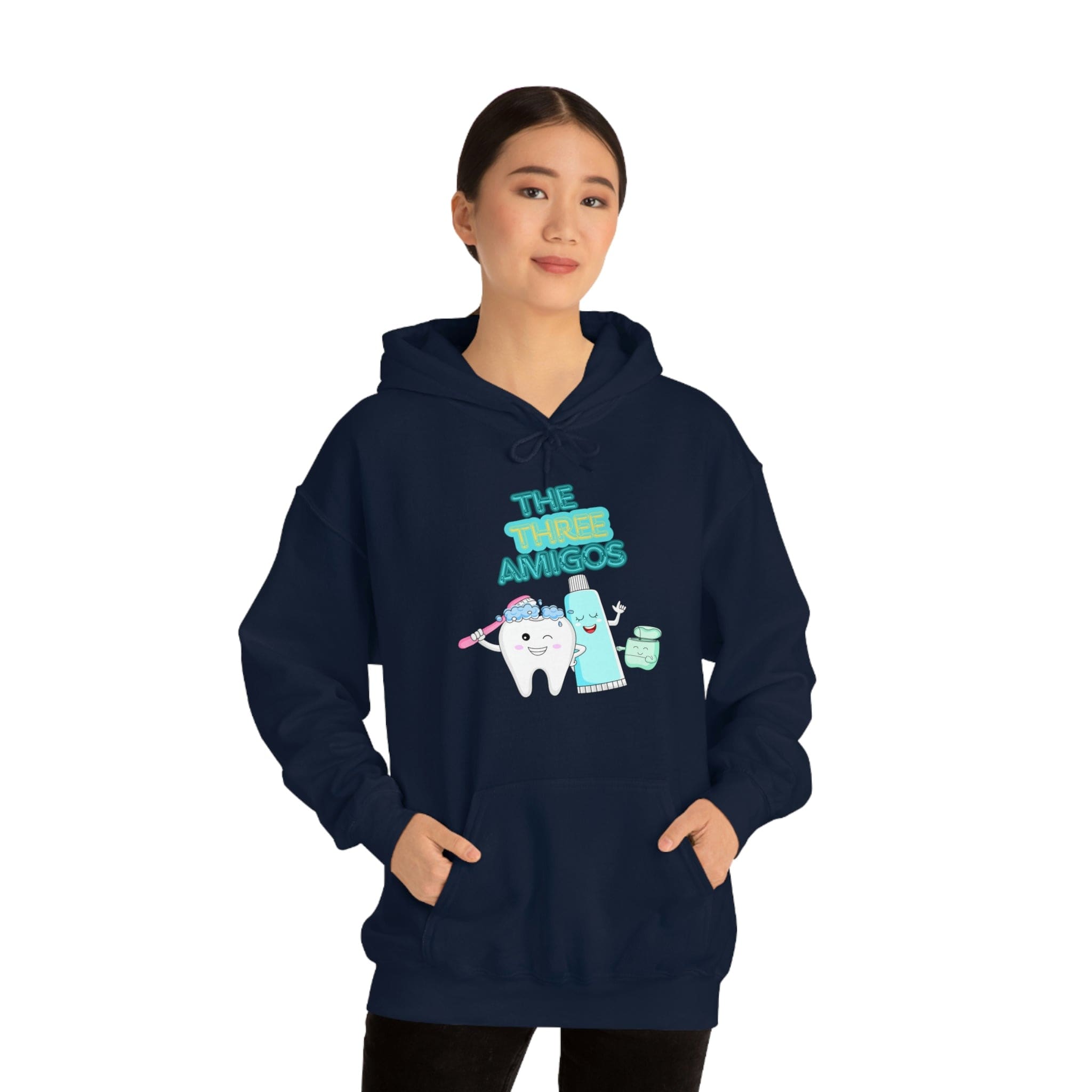 Printify Hoodie The three Amigos - Dental - Unisex Heavy Blend™ Hooded Sweatshirt