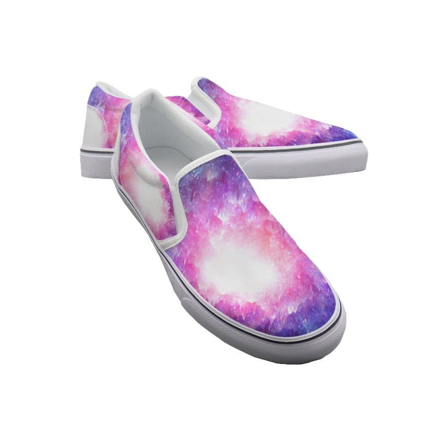Yoycol White / US6(EUR36) Luminous Cosmical - Women's Slip On Sneakers