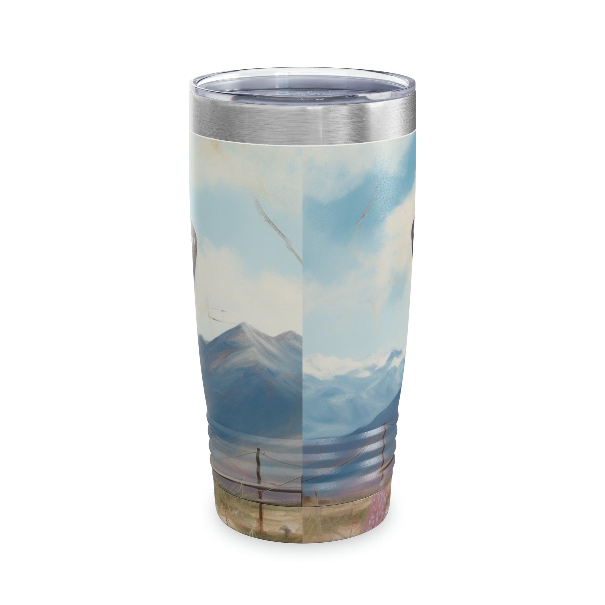 Printify Mug 20oz / White Patriotic Butterfly Ringneck Tumbler, 20oz