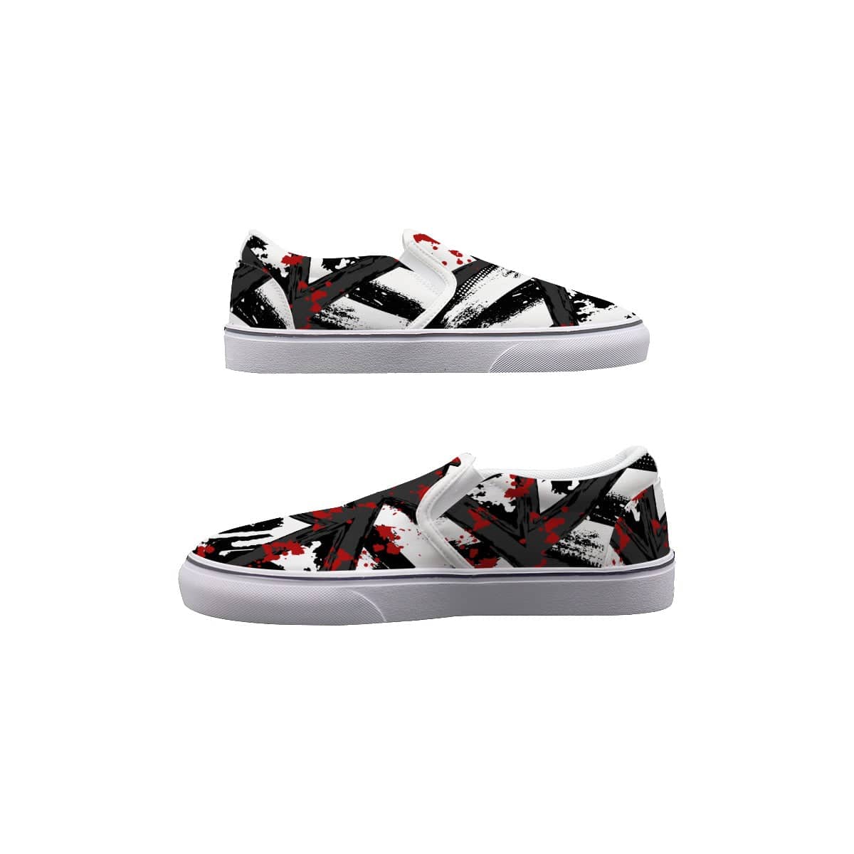 Yoycol Rojo Noir - Women's Slip On Sneakers