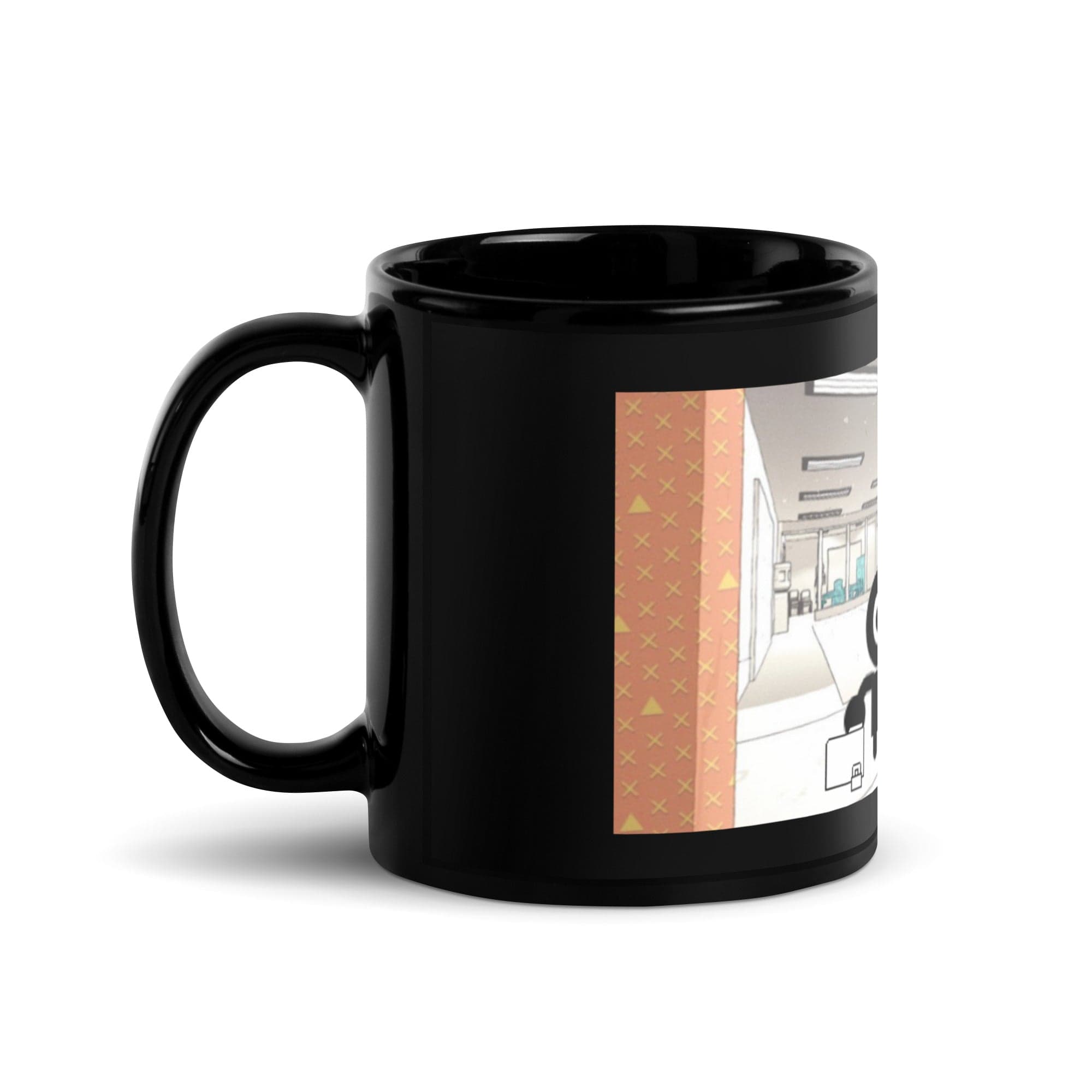 Spruced Roost 11oz Sam's Black Glossy Mug