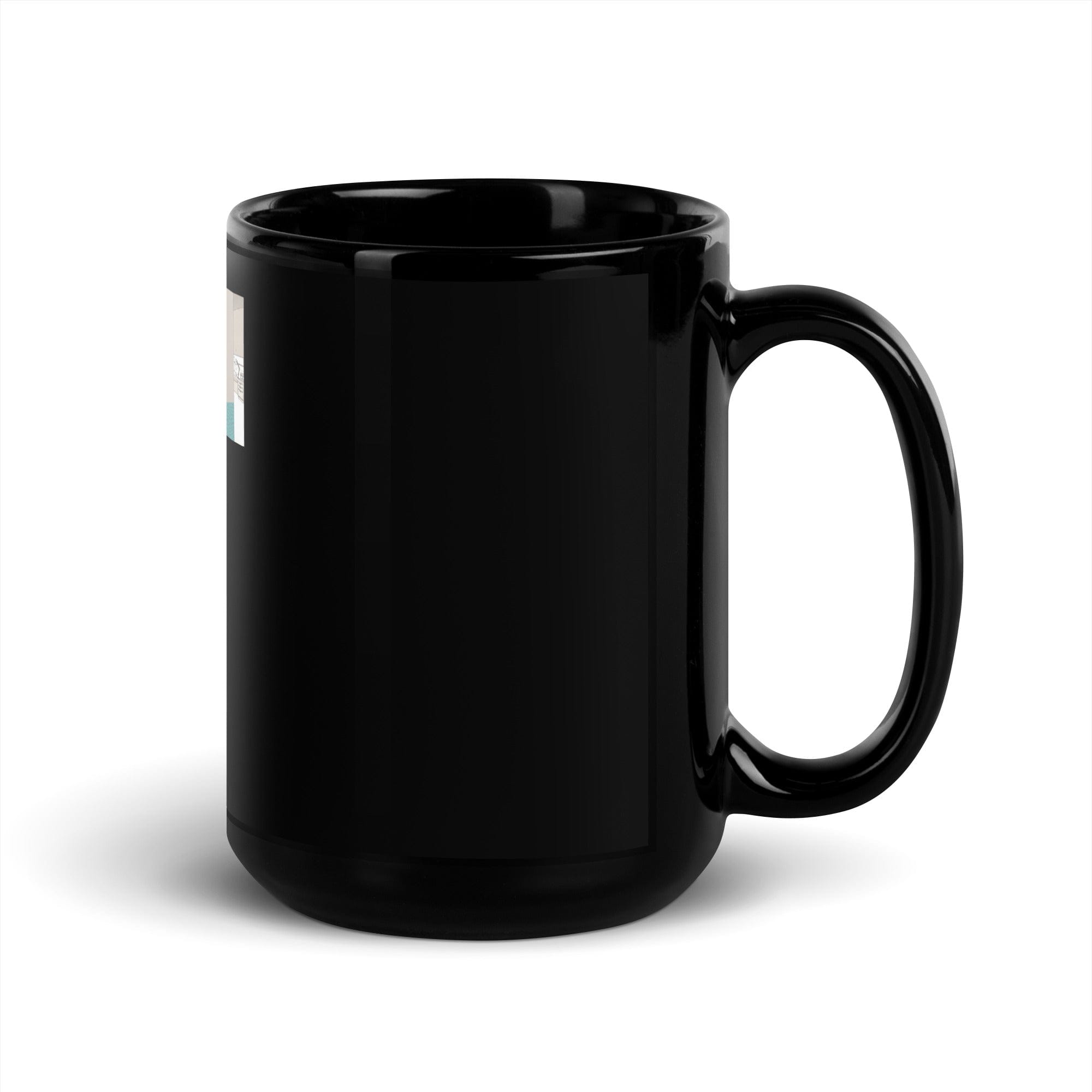 Spruced Roost Sam's Black Glossy Mug