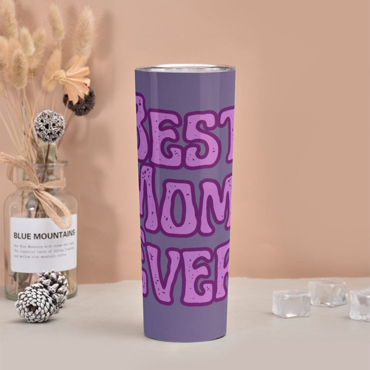 Yoycol U / White Skinny Tumbler Stainless Steel with Lids 30OZ