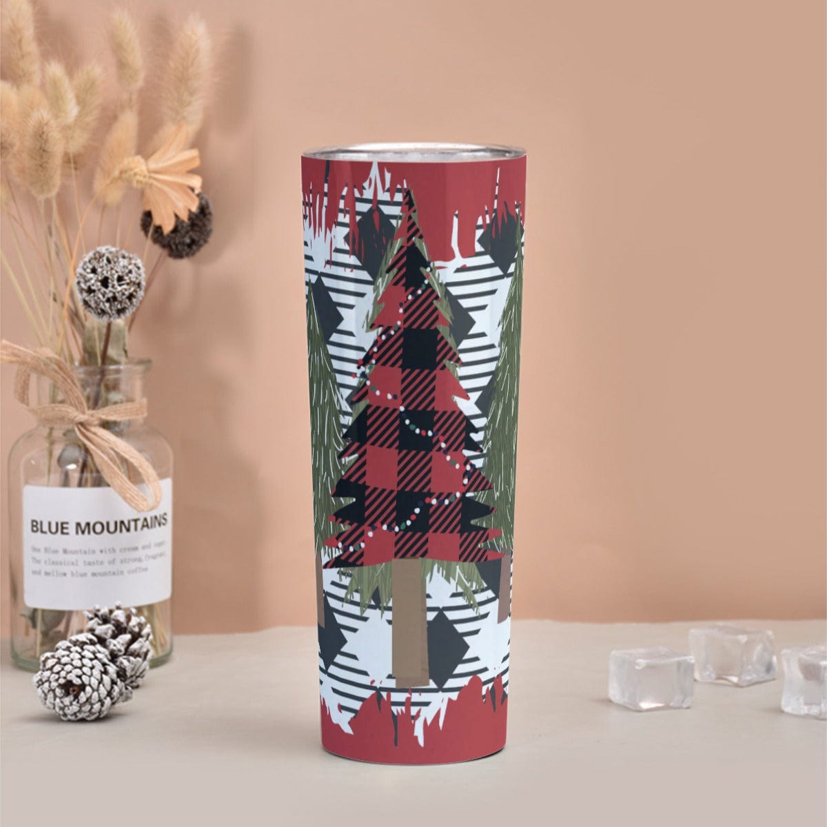 Yoycol U / White Skinny Tumbler Stainless Steel with Lids 30OZ