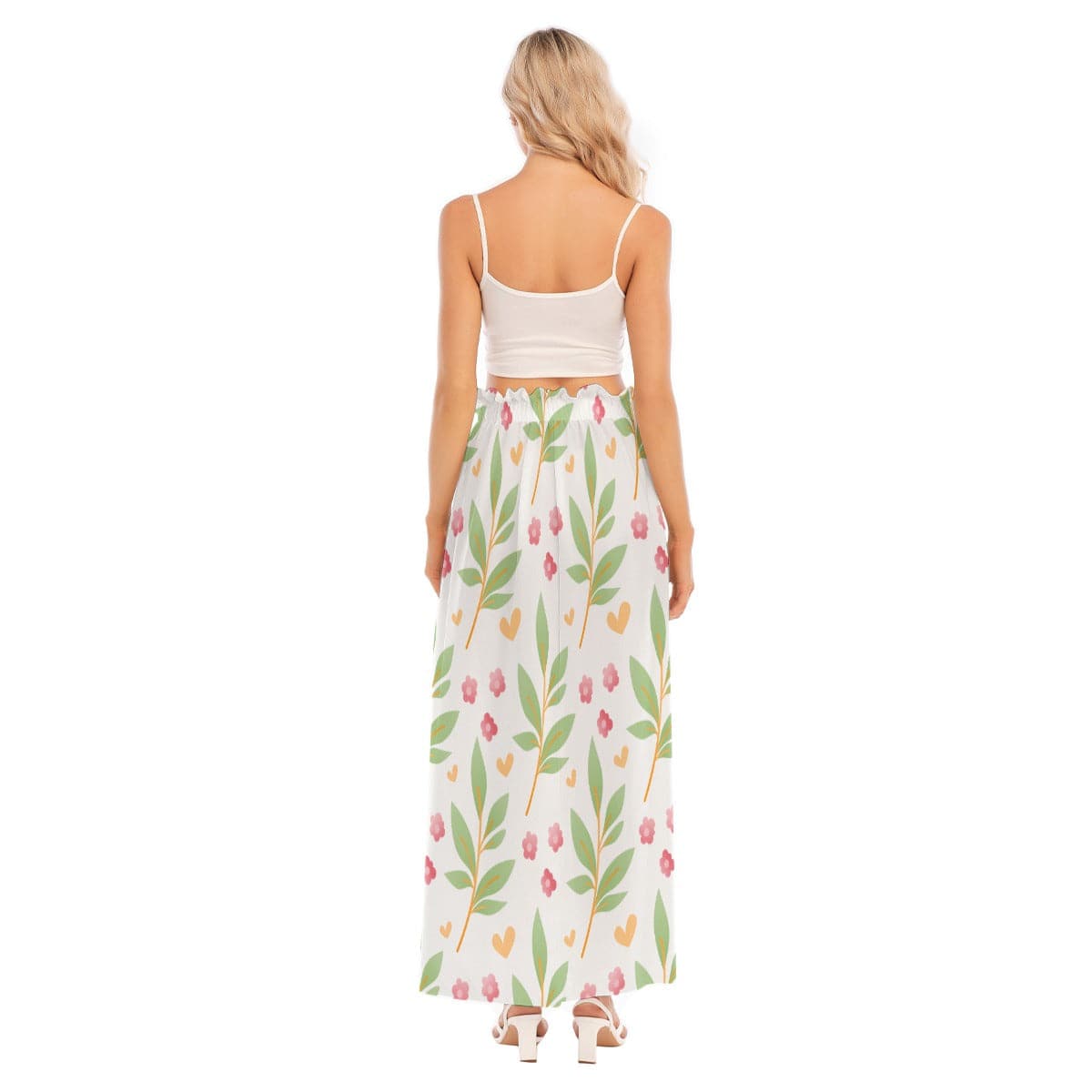 Yoycol Skirt Sheer Blossoms - Women's Side Split Skirt