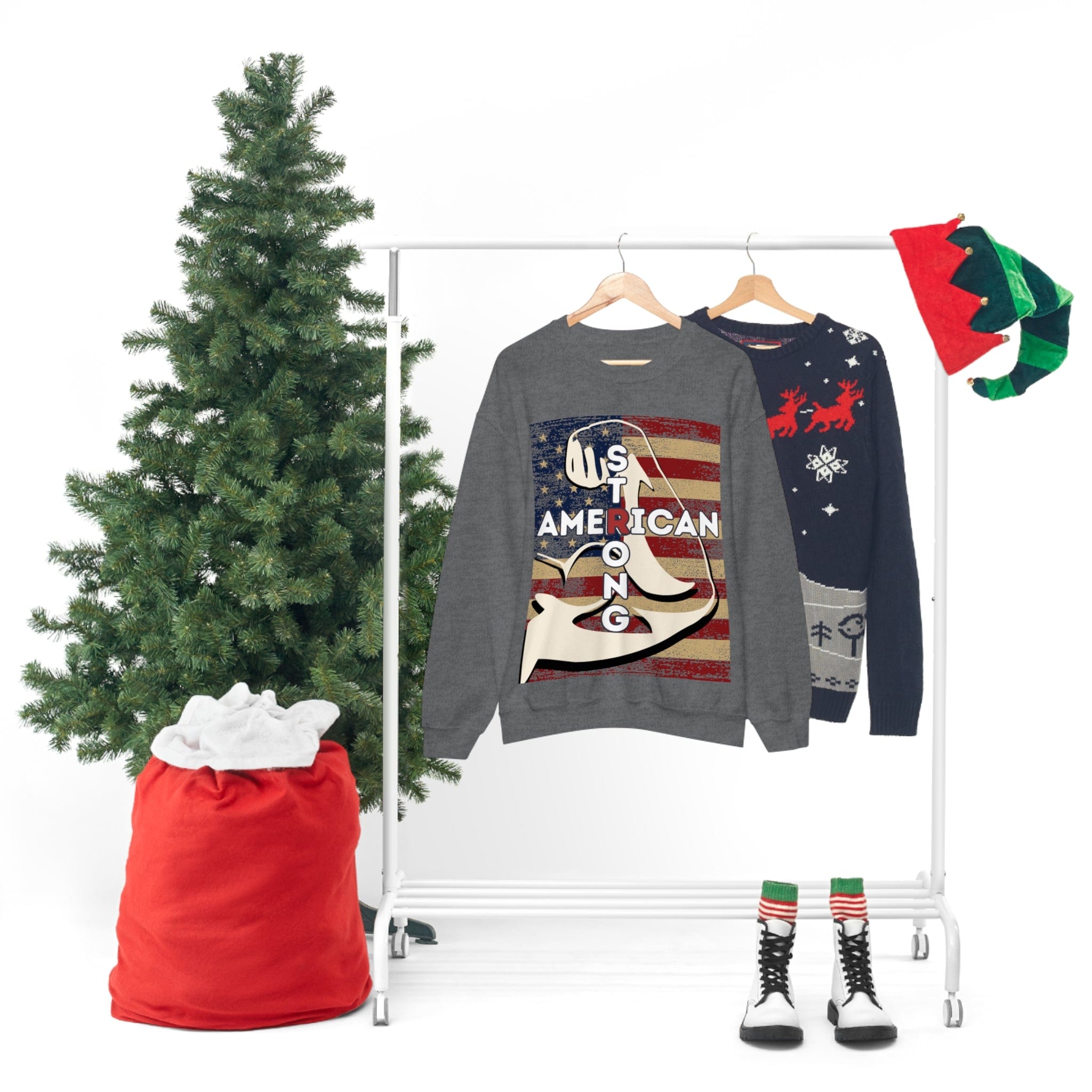 Printify Sweatshirt American Strong Unisex Heavy Blend™ Crewneck Sweatshirt