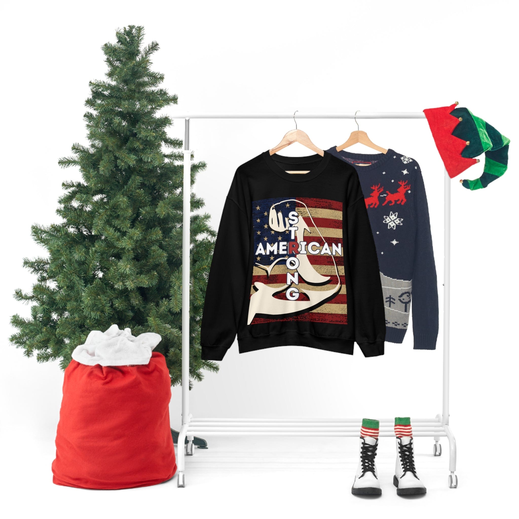 Printify Sweatshirt American Strong Unisex Heavy Blend™ Crewneck Sweatshirt