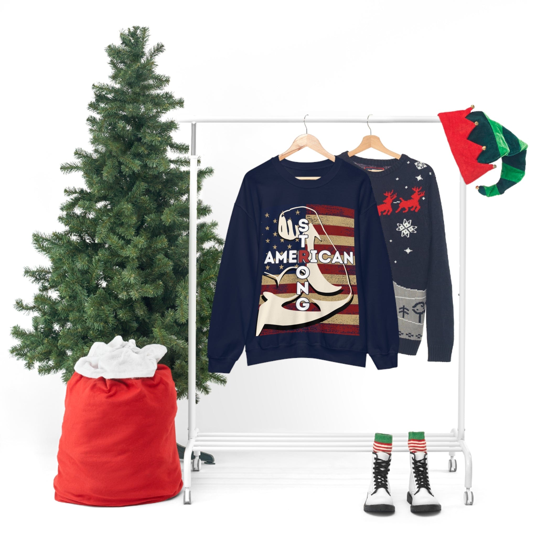 Printify Sweatshirt American Strong Unisex Heavy Blend™ Crewneck Sweatshirt