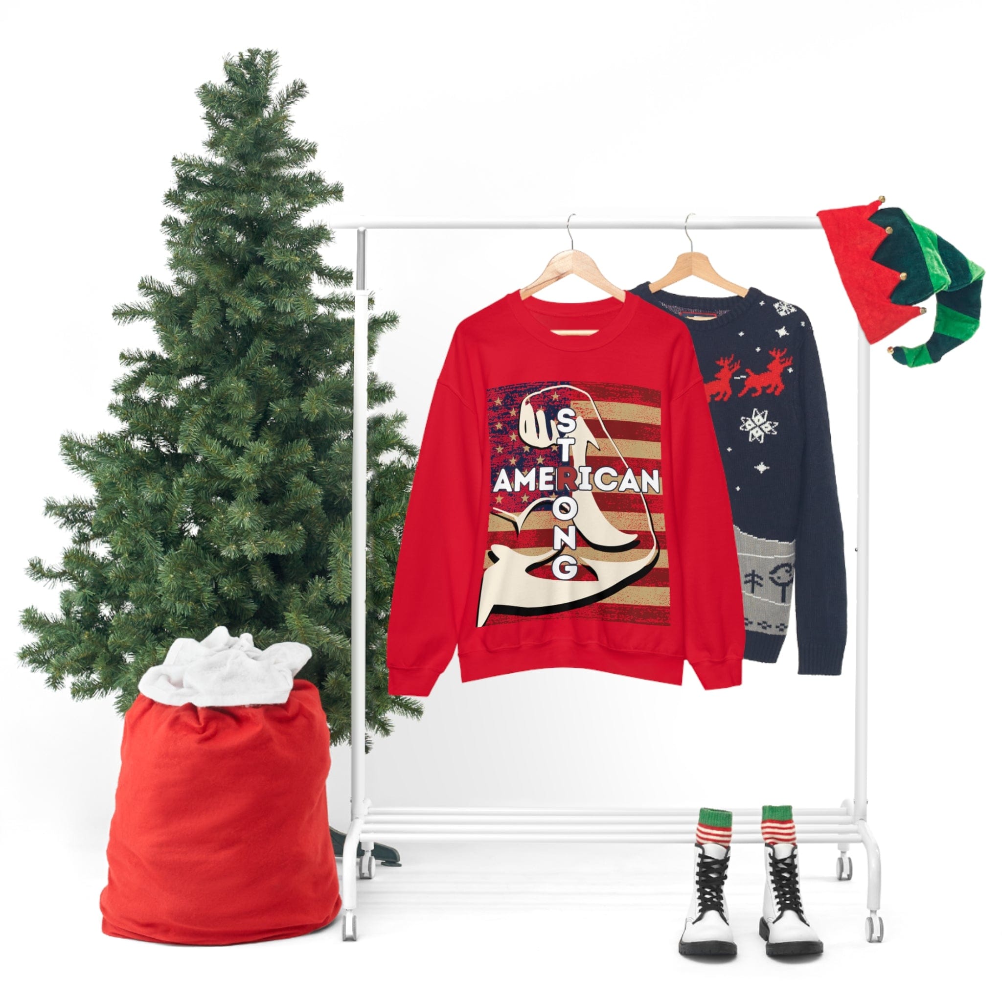Printify Sweatshirt American Strong Unisex Heavy Blend™ Crewneck Sweatshirt