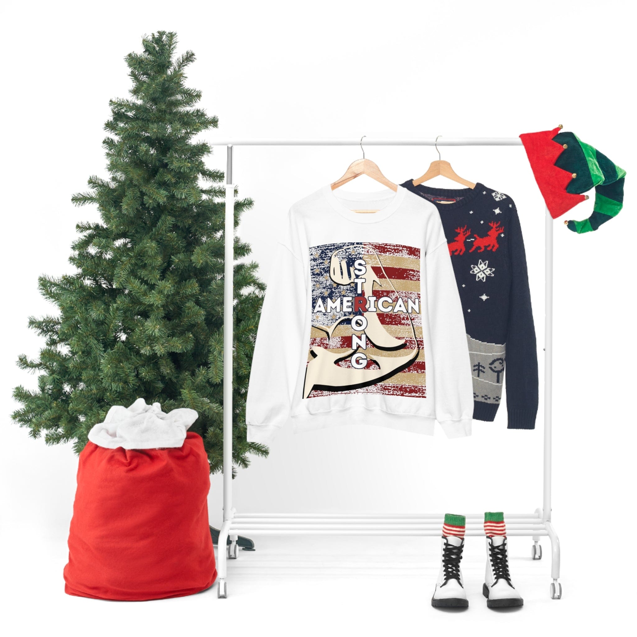 Printify Sweatshirt American Strong Unisex Heavy Blend™ Crewneck Sweatshirt