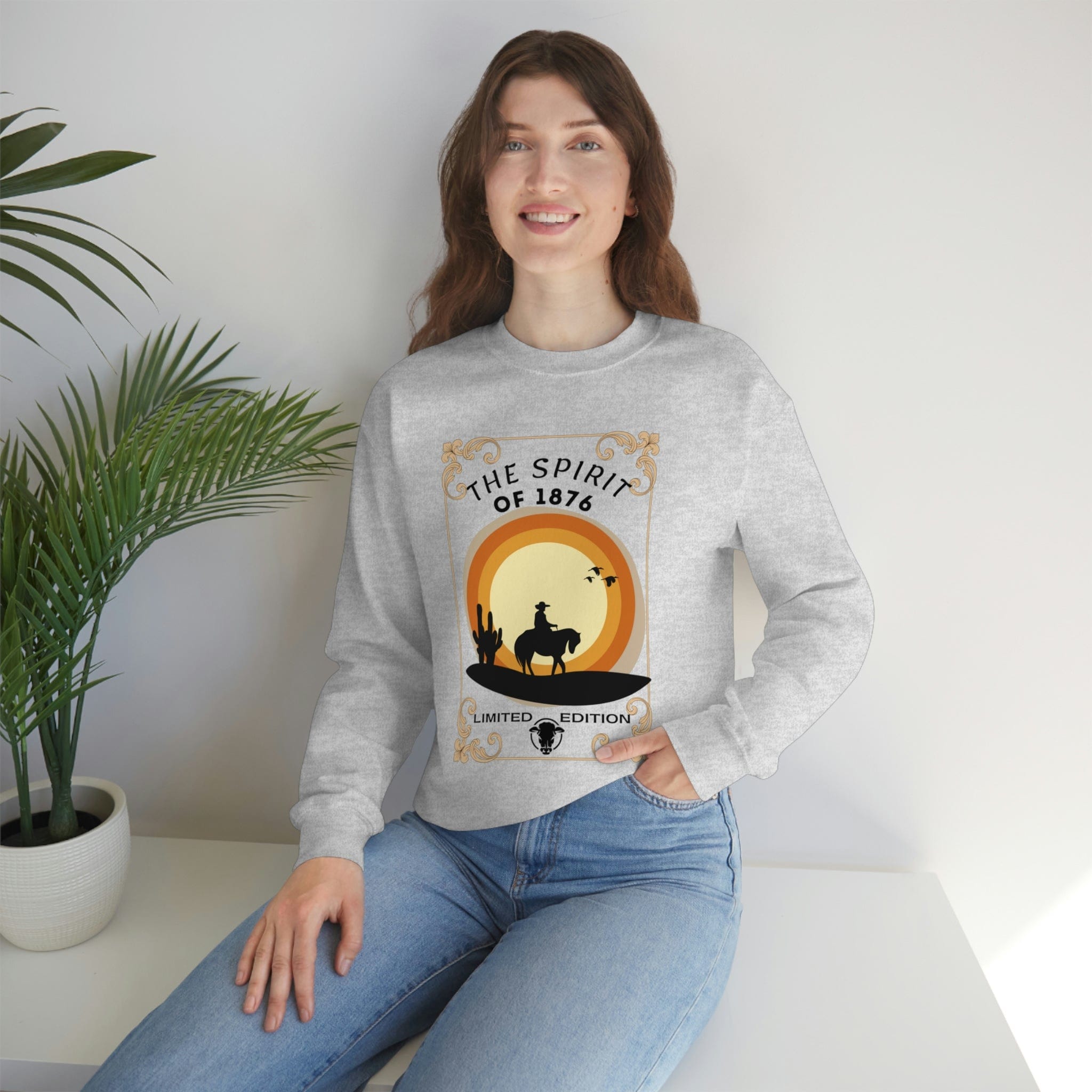 Printify Sweatshirt Spirit of 1876 - Unisex Heavy Blend™ Crewneck Sweatshirt