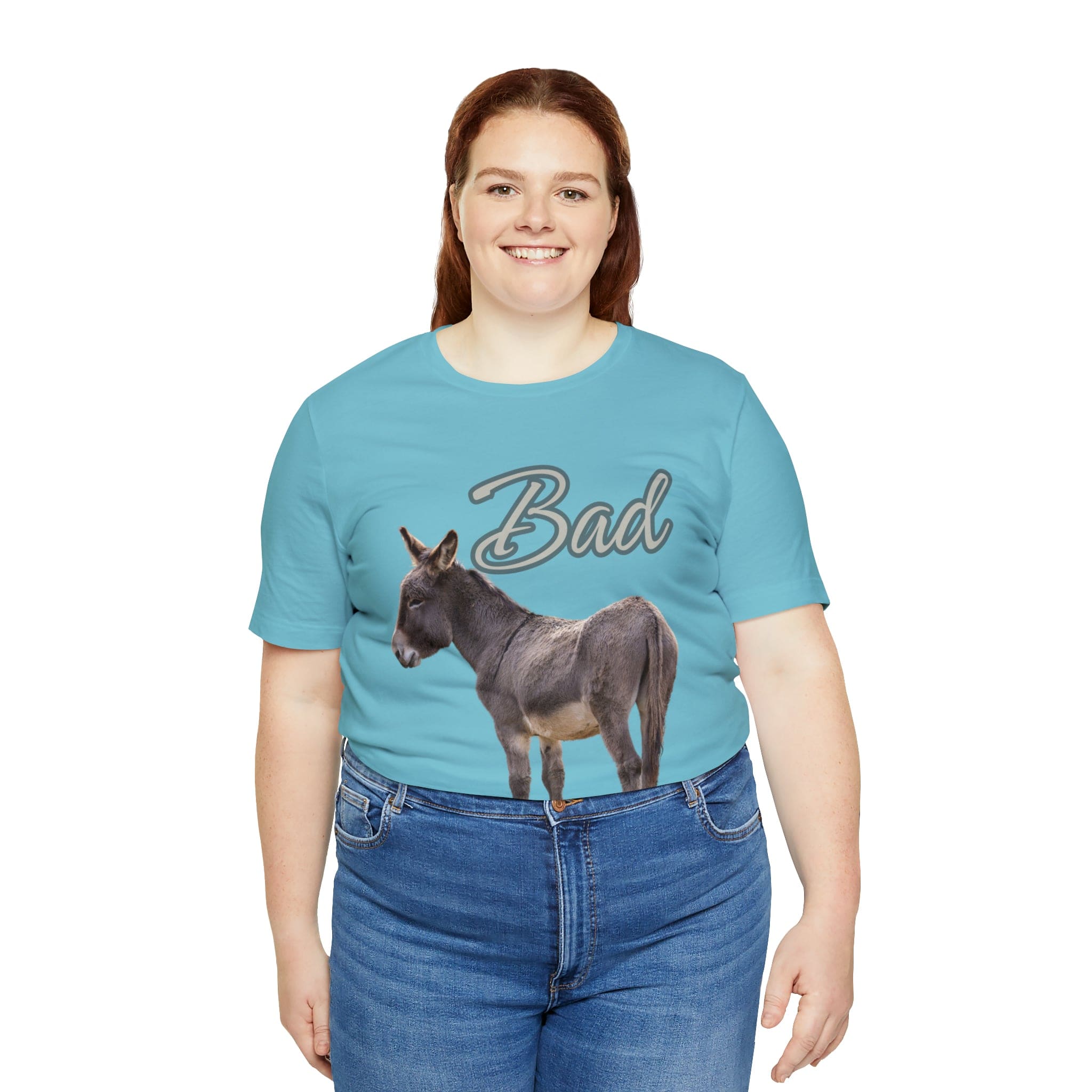 Printify T-Shirt Bad Ass (Donkey) - Unisex Jersey Short Sleeve Tee