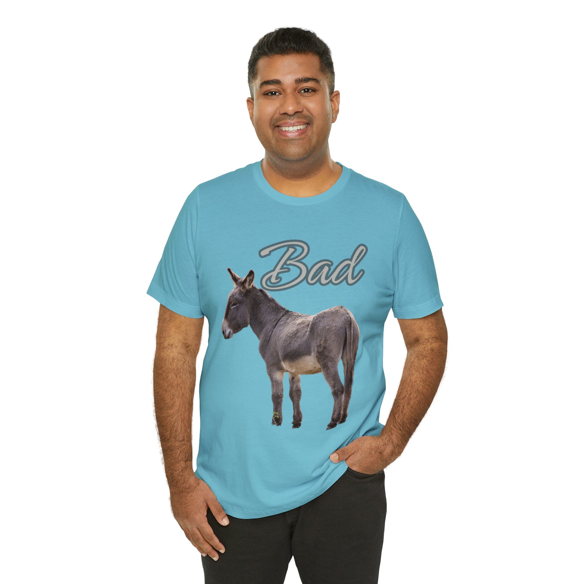 Printify T-Shirt Bad Ass (Donkey) - Unisex Jersey Short Sleeve Tee