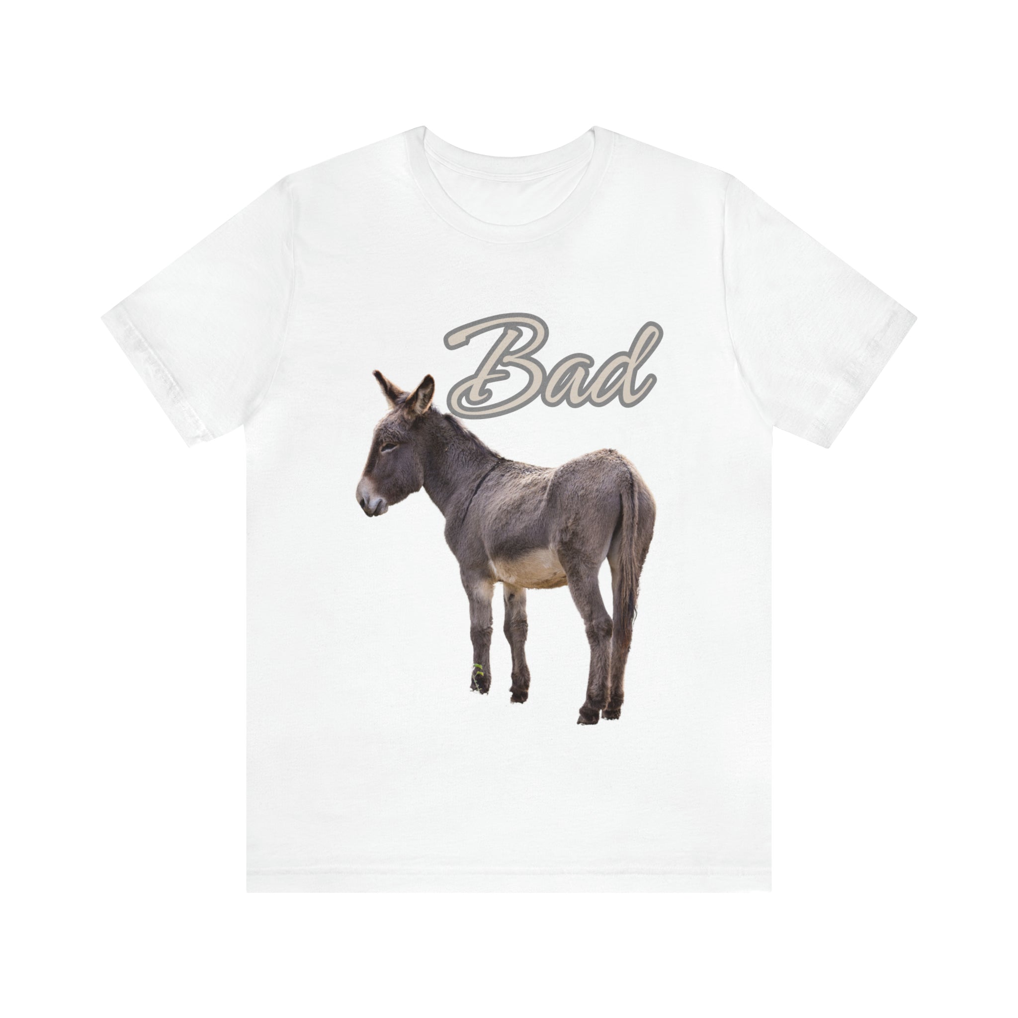 Printify T-Shirt Bad Ass (Donkey) - Unisex Jersey Short Sleeve Tee