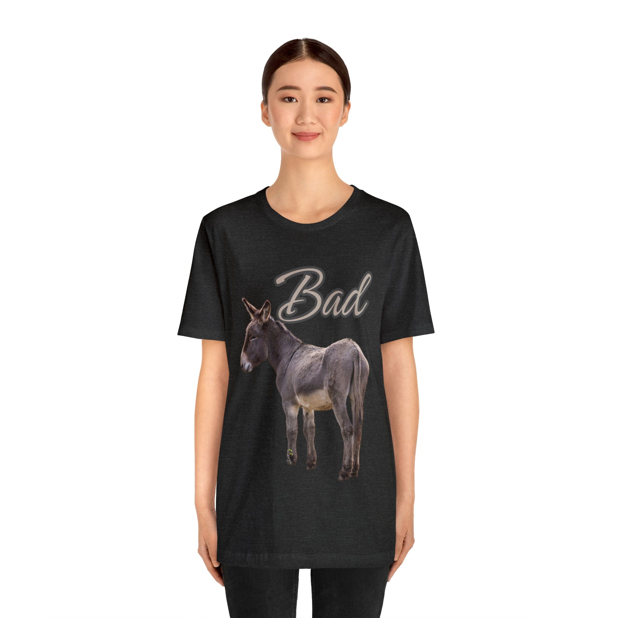 Printify T-Shirt Bad Ass (Donkey) - Unisex Jersey Short Sleeve Tee