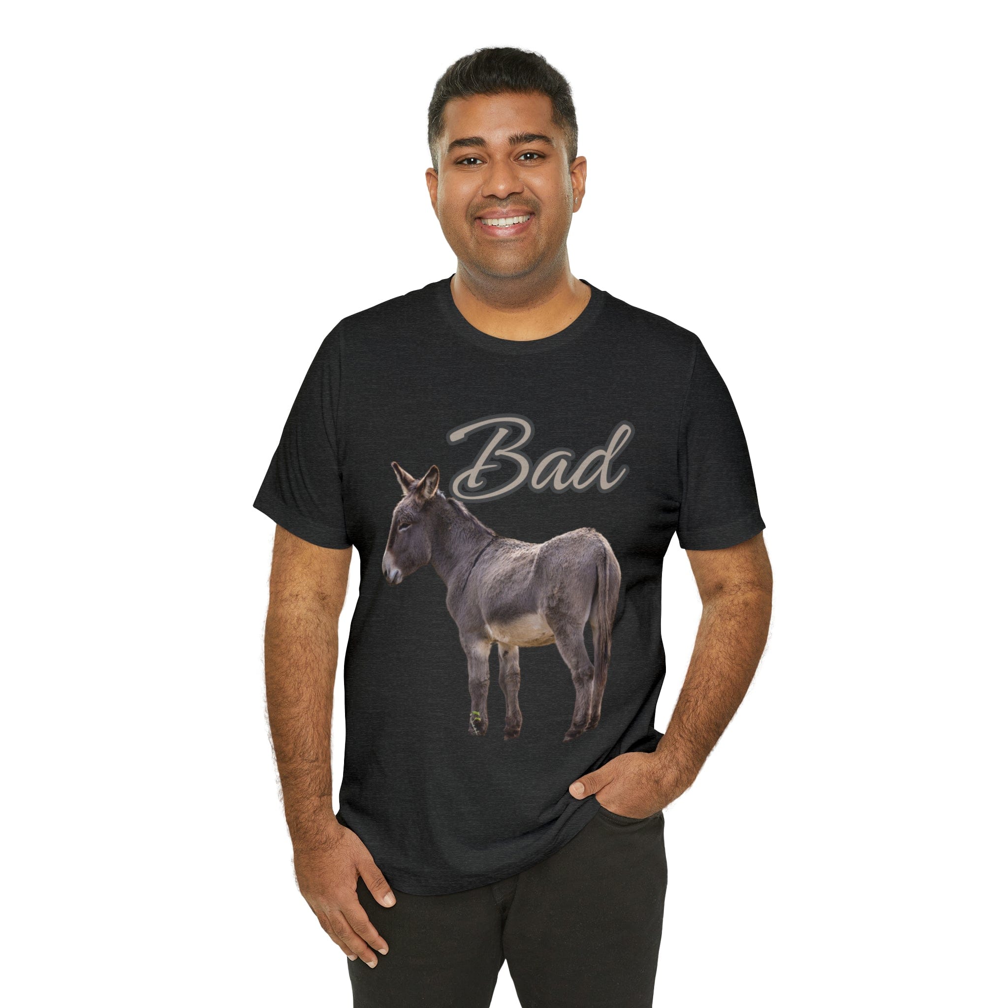 Printify T-Shirt Bad Ass (Donkey) - Unisex Jersey Short Sleeve Tee