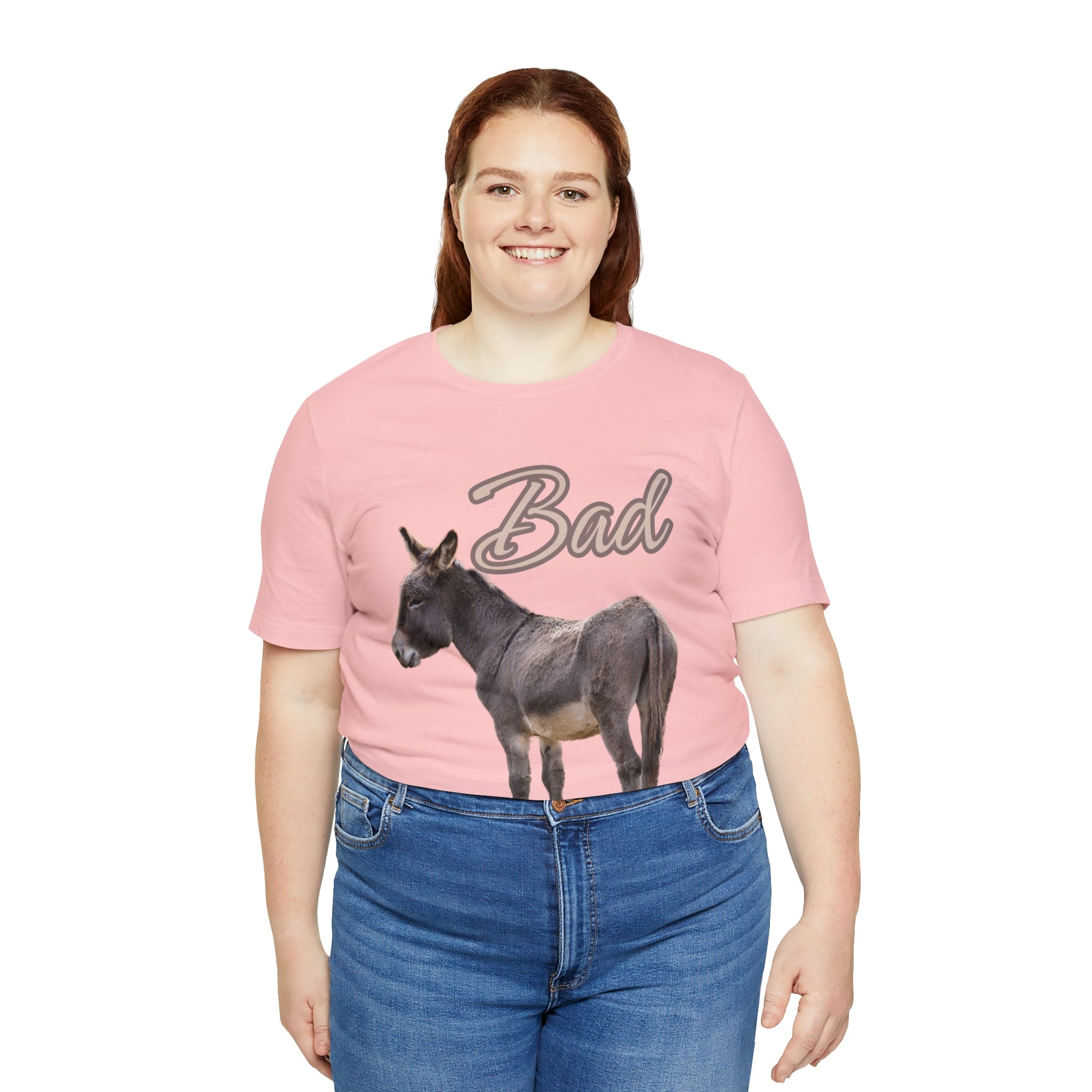 Printify T-Shirt Bad Ass (Donkey) - Unisex Jersey Short Sleeve Tee