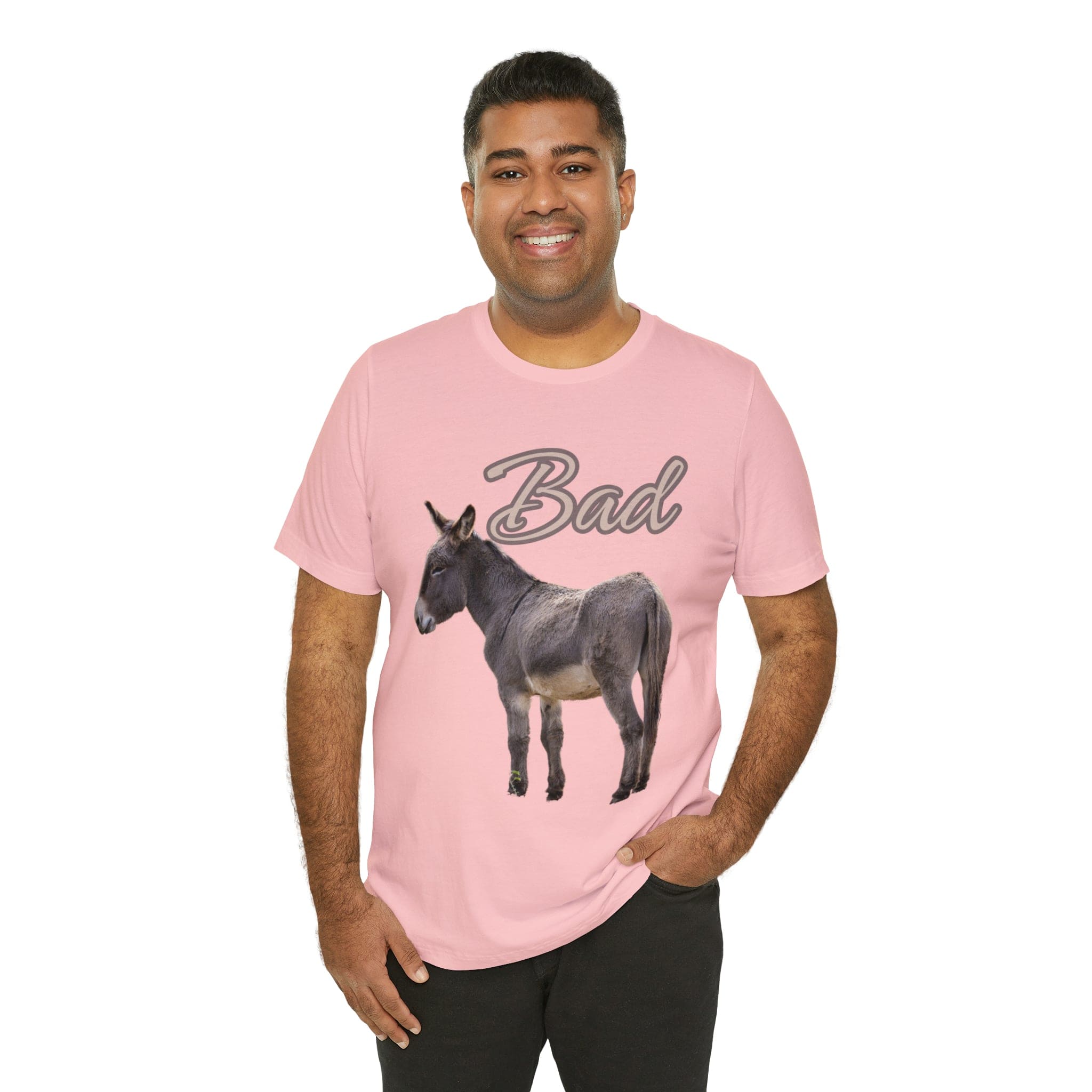 Printify T-Shirt Bad Ass (Donkey) - Unisex Jersey Short Sleeve Tee