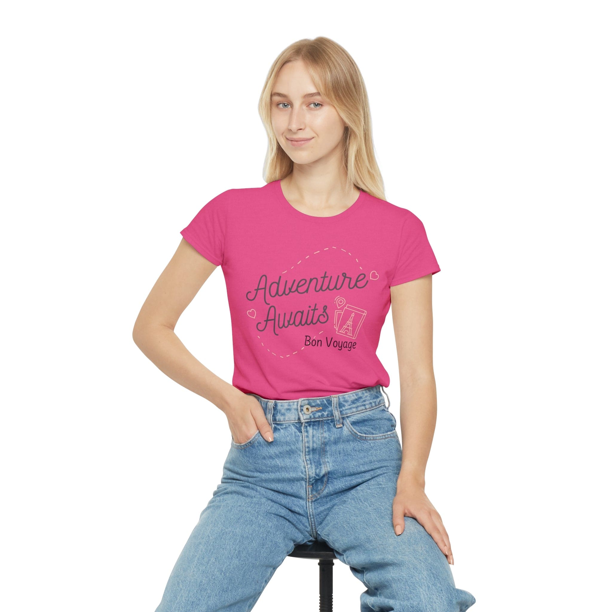 Printify T-Shirt Bon Voyage! - Women's Iconic T-Shirt