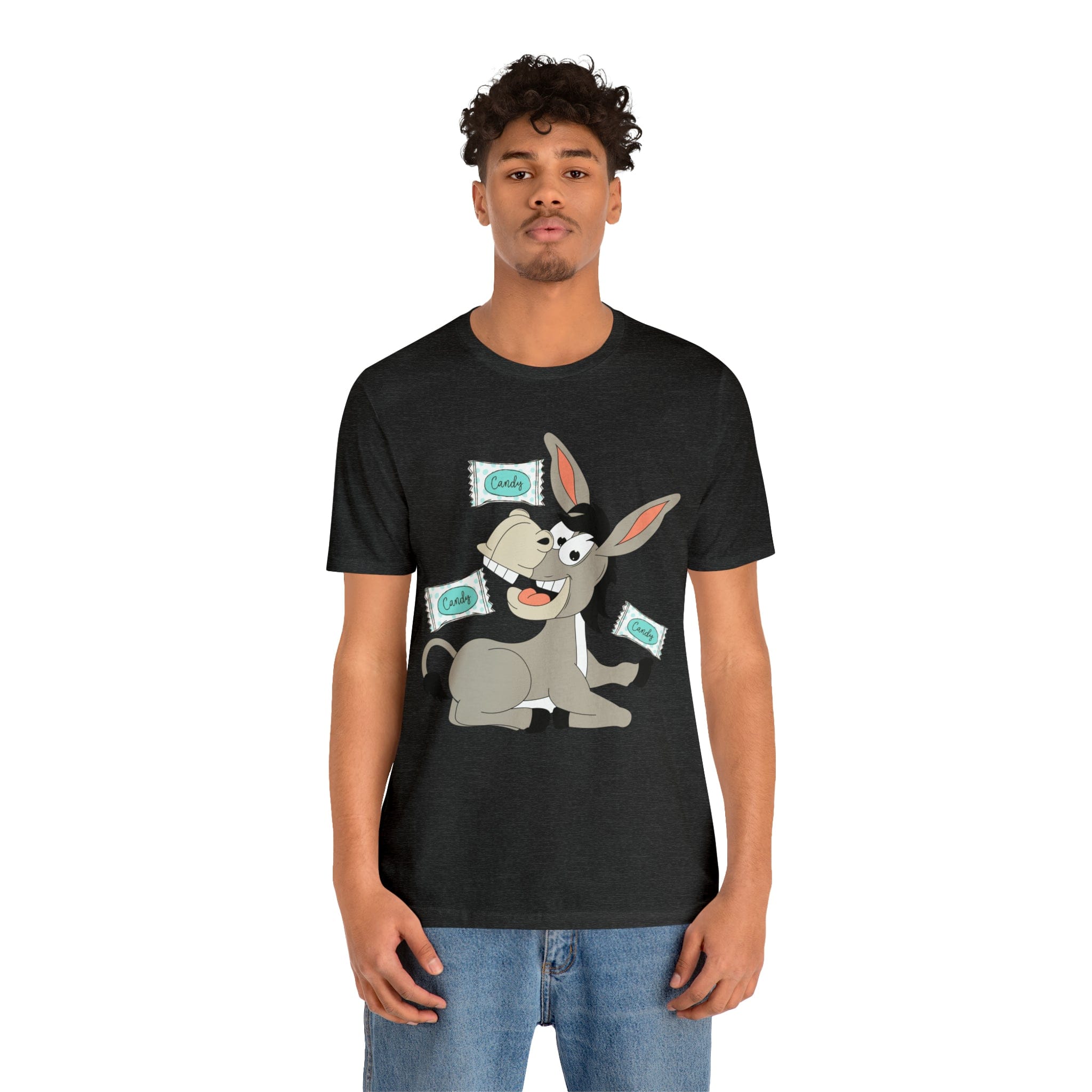 Printify T-Shirt Candy Ass (Donkey) - Unisex Jersey Short Sleeve Tee