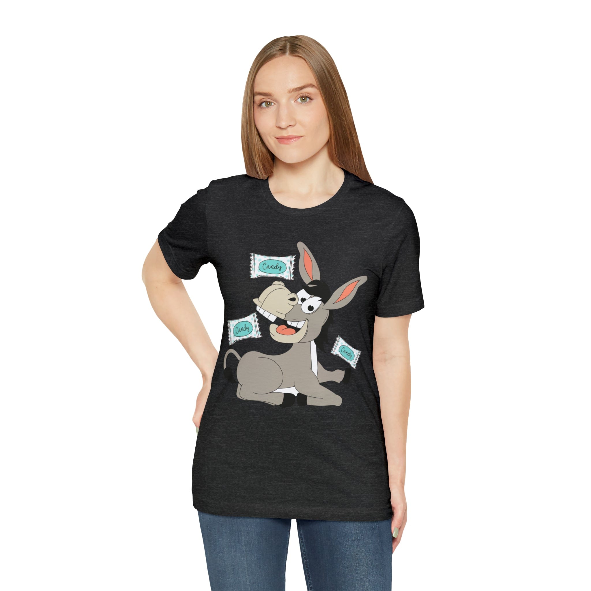Printify T-Shirt Candy Ass (Donkey) - Unisex Jersey Short Sleeve Tee