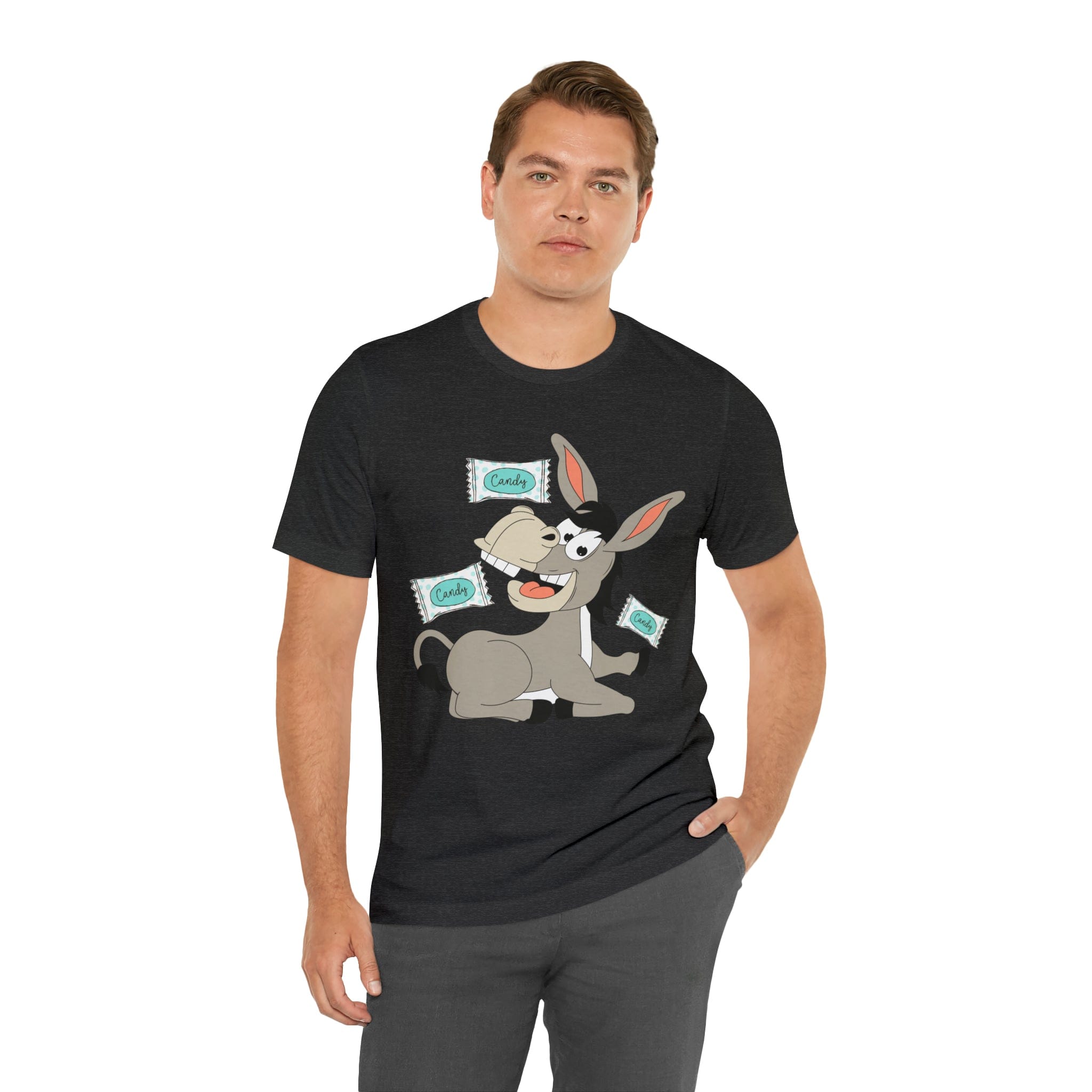 Printify T-Shirt Candy Ass (Donkey) - Unisex Jersey Short Sleeve Tee