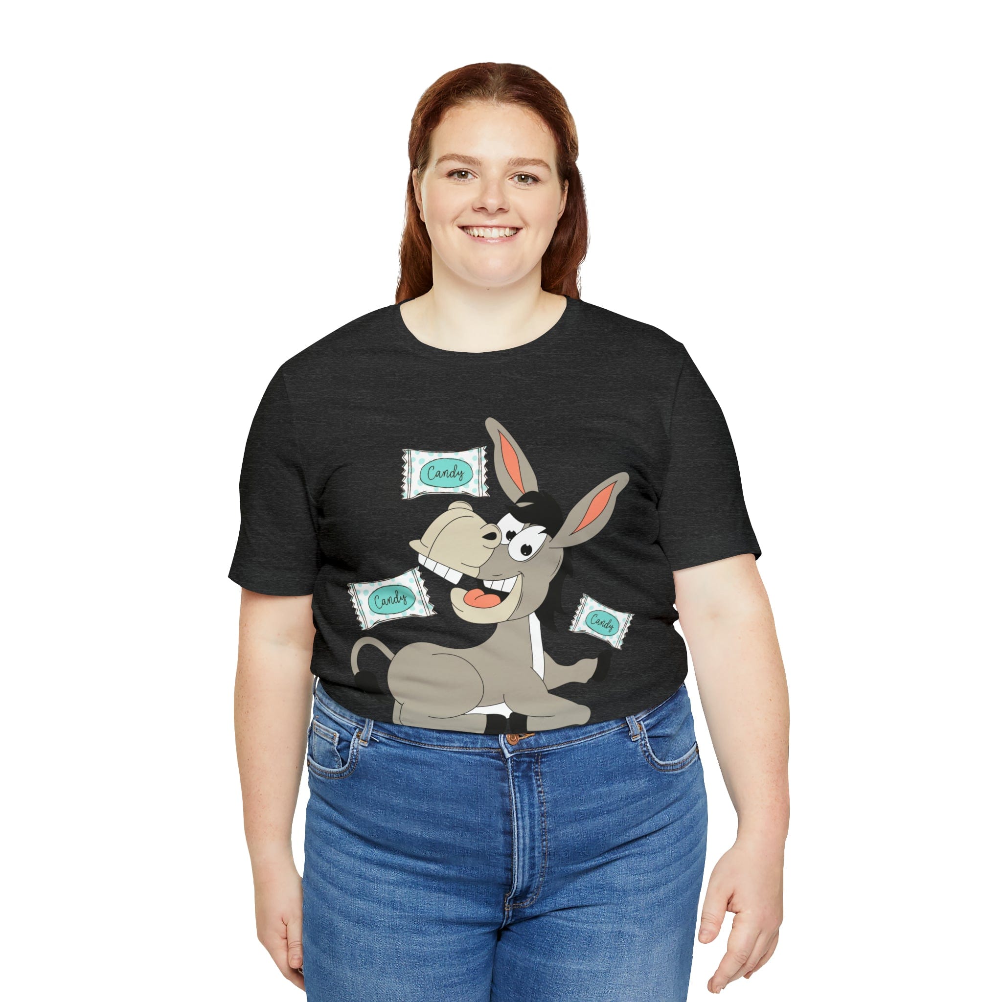Printify T-Shirt Candy Ass (Donkey) - Unisex Jersey Short Sleeve Tee