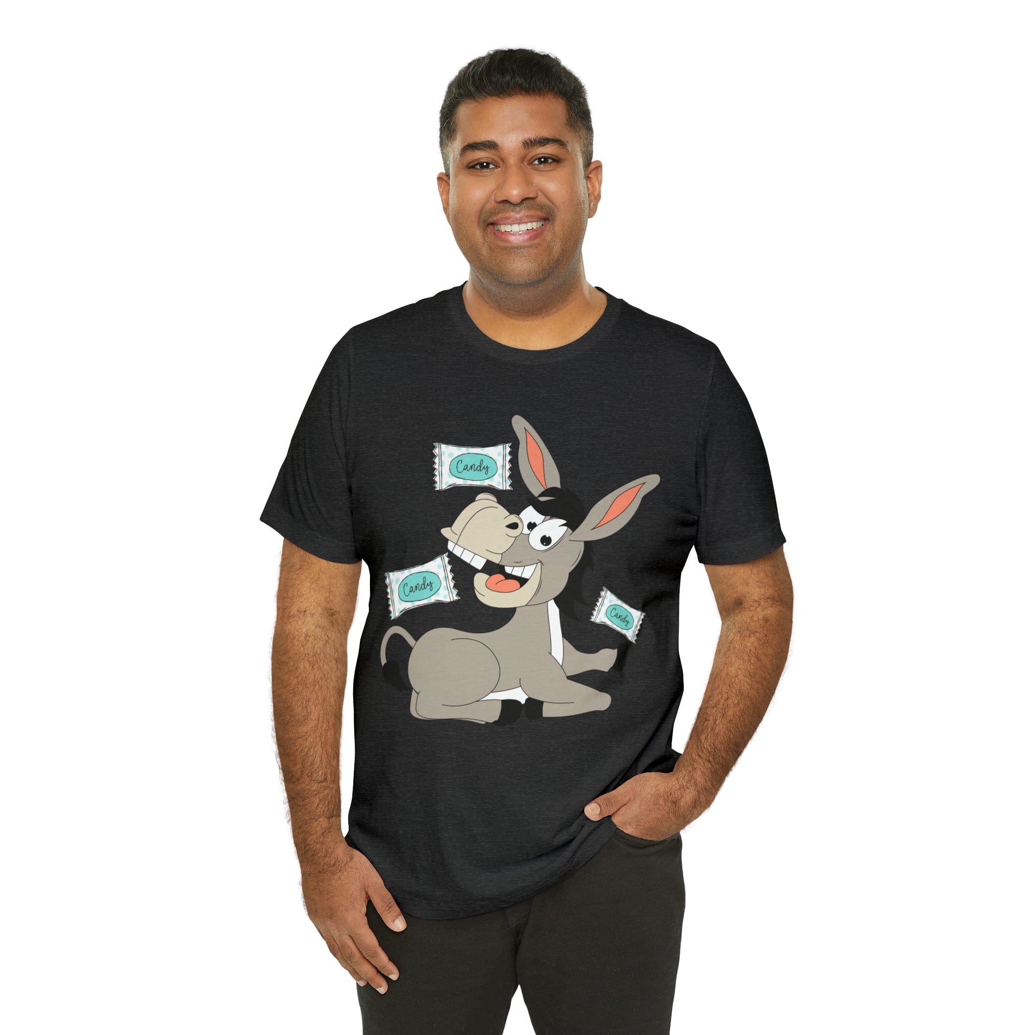Printify T-Shirt Candy Ass (Donkey) - Unisex Jersey Short Sleeve Tee