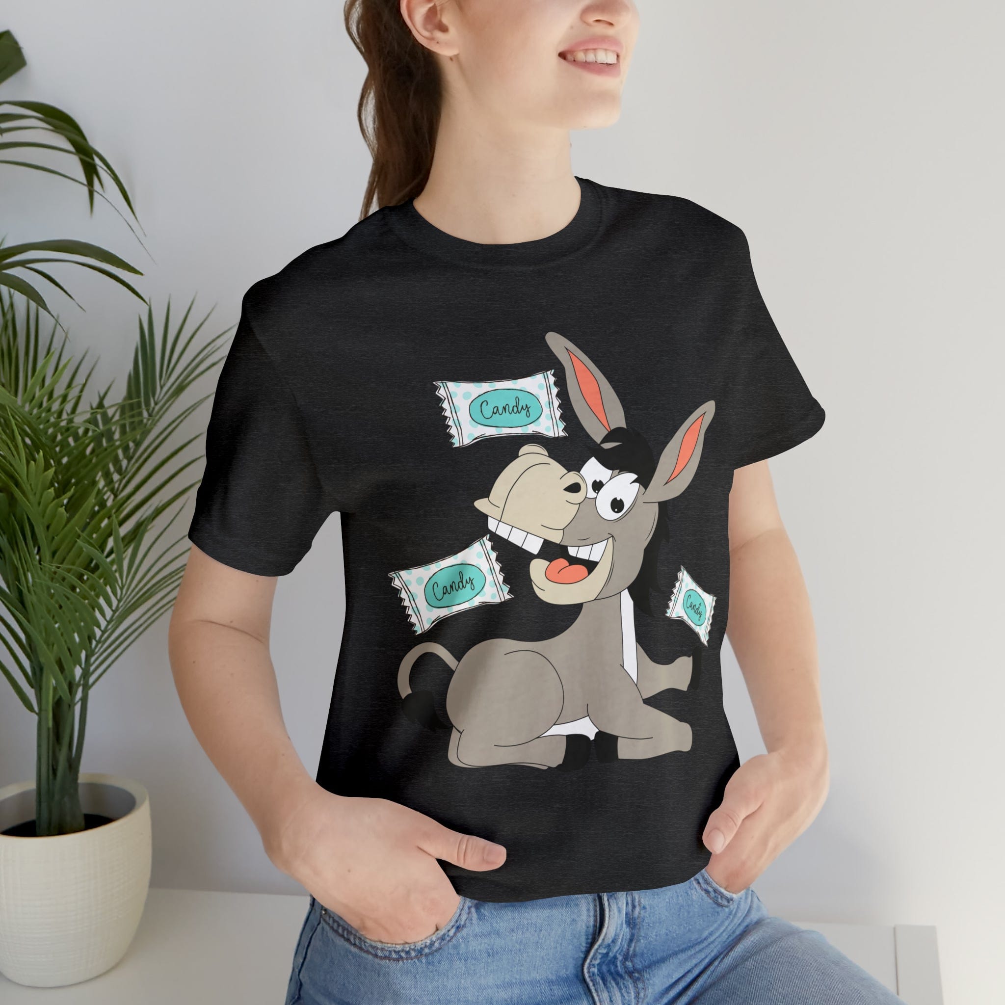Printify T-Shirt Candy Ass (Donkey) - Unisex Jersey Short Sleeve Tee