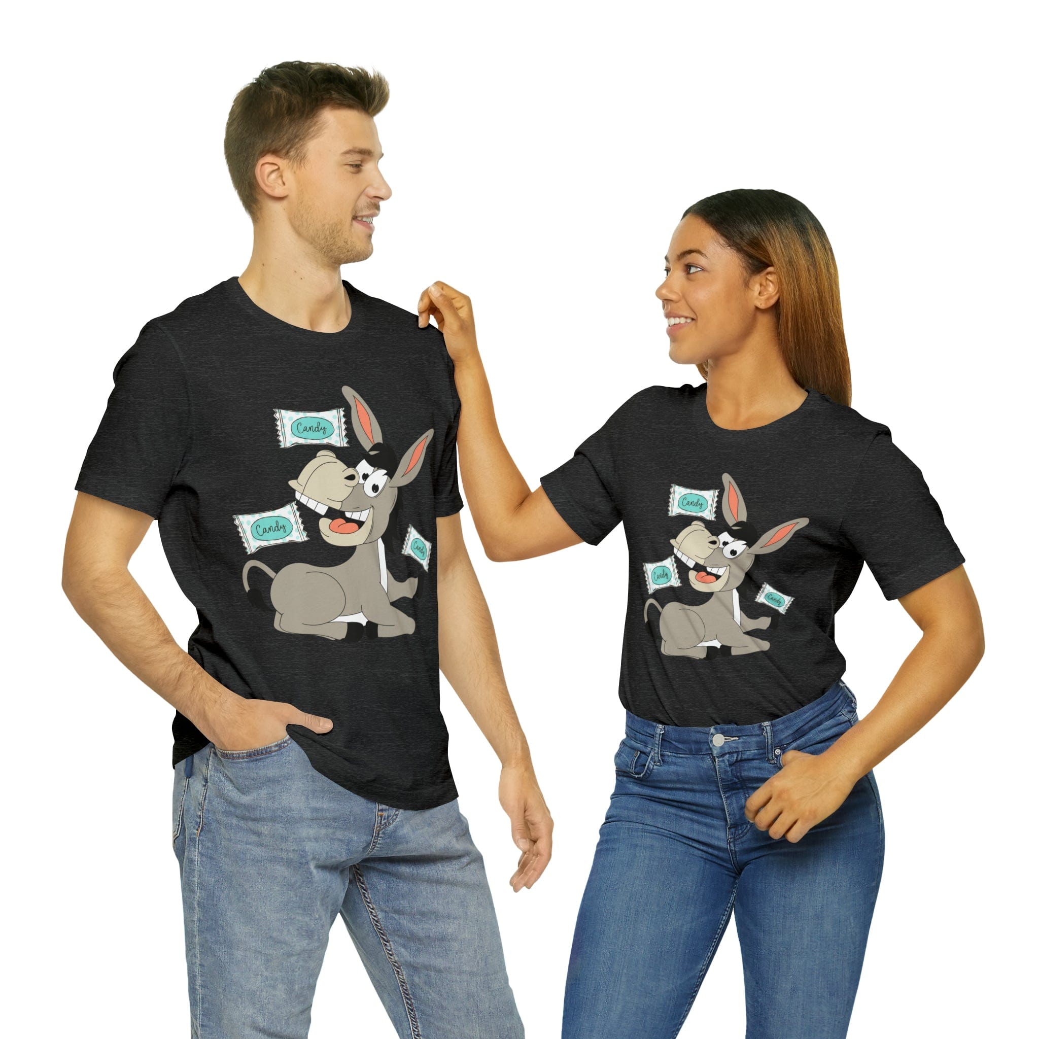 Printify T-Shirt Candy Ass (Donkey) - Unisex Jersey Short Sleeve Tee