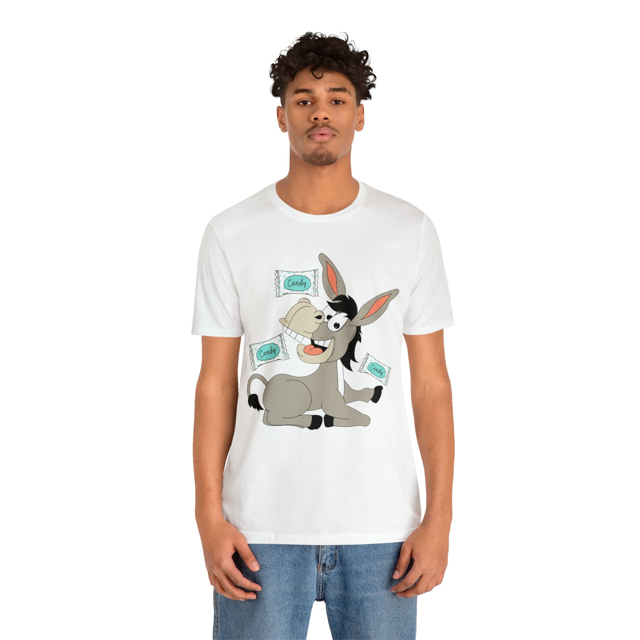 Printify T-Shirt Candy Ass (Donkey) - Unisex Jersey Short Sleeve Tee