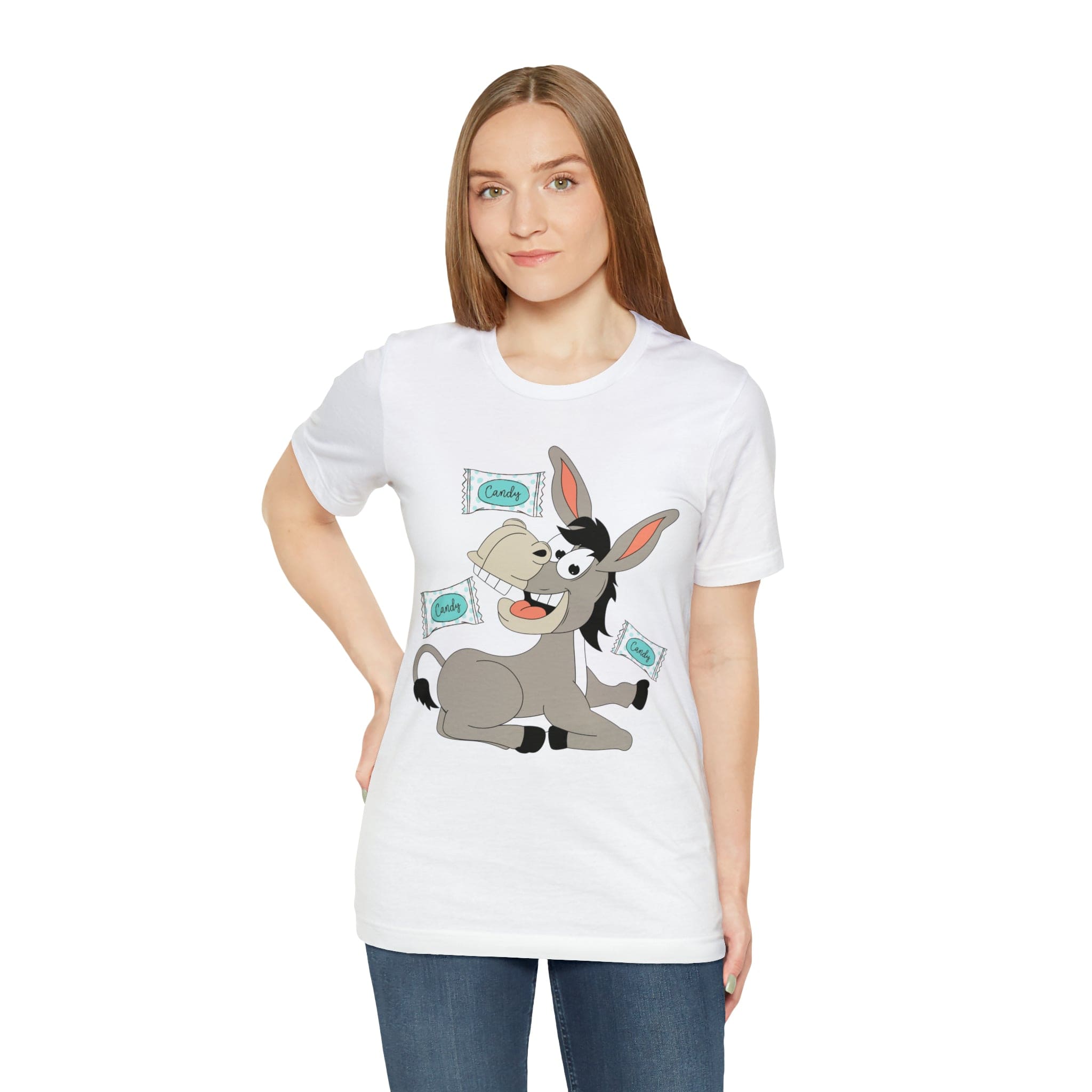 Printify T-Shirt Candy Ass (Donkey) - Unisex Jersey Short Sleeve Tee