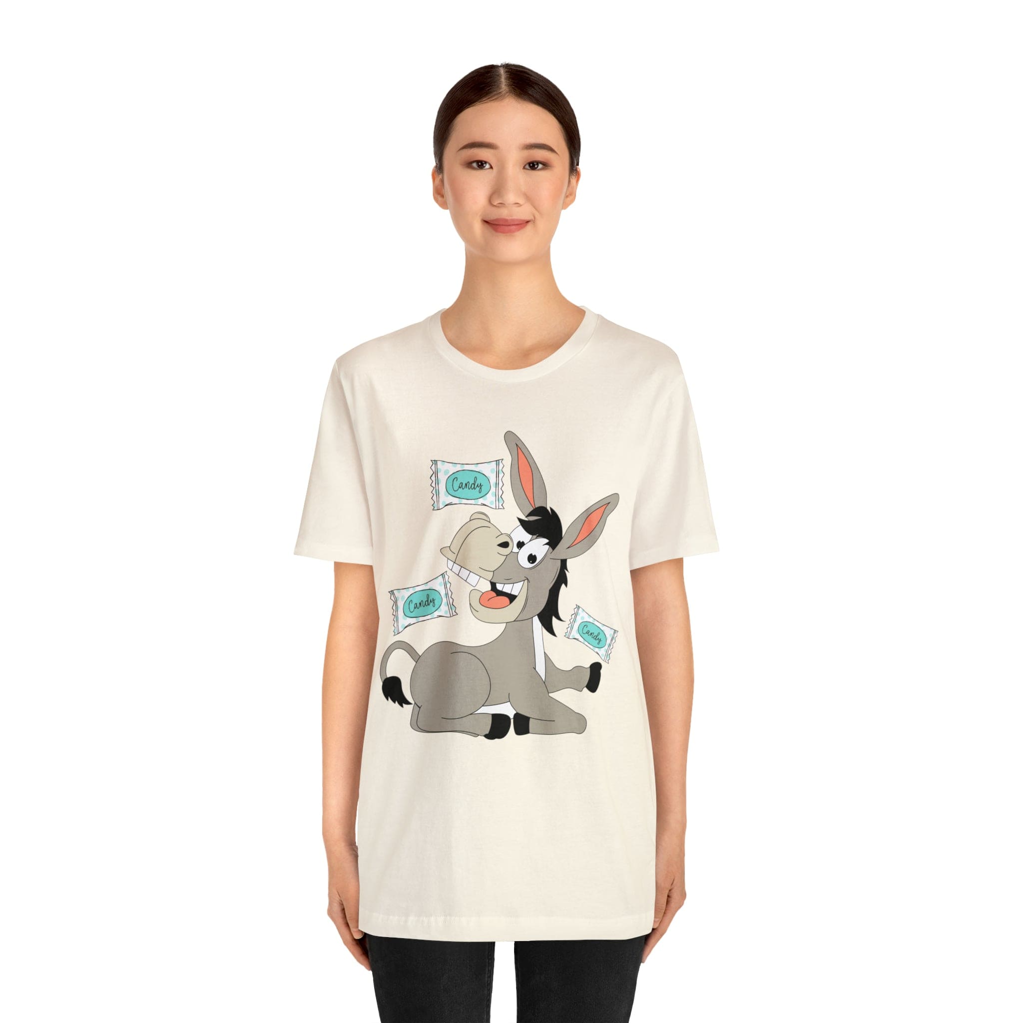 Printify T-Shirt Candy Ass (Donkey) - Unisex Jersey Short Sleeve Tee