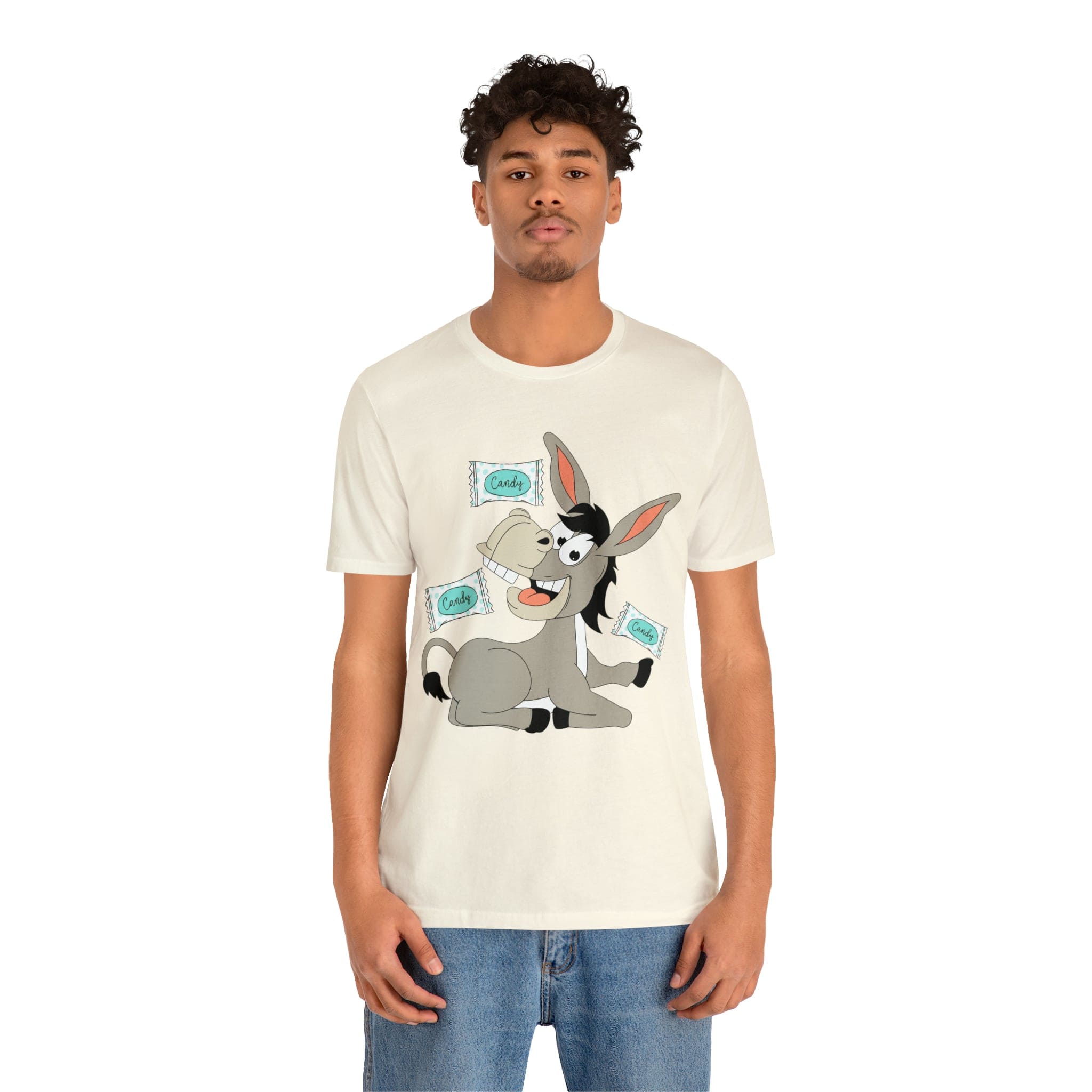 Printify T-Shirt Candy Ass (Donkey) - Unisex Jersey Short Sleeve Tee