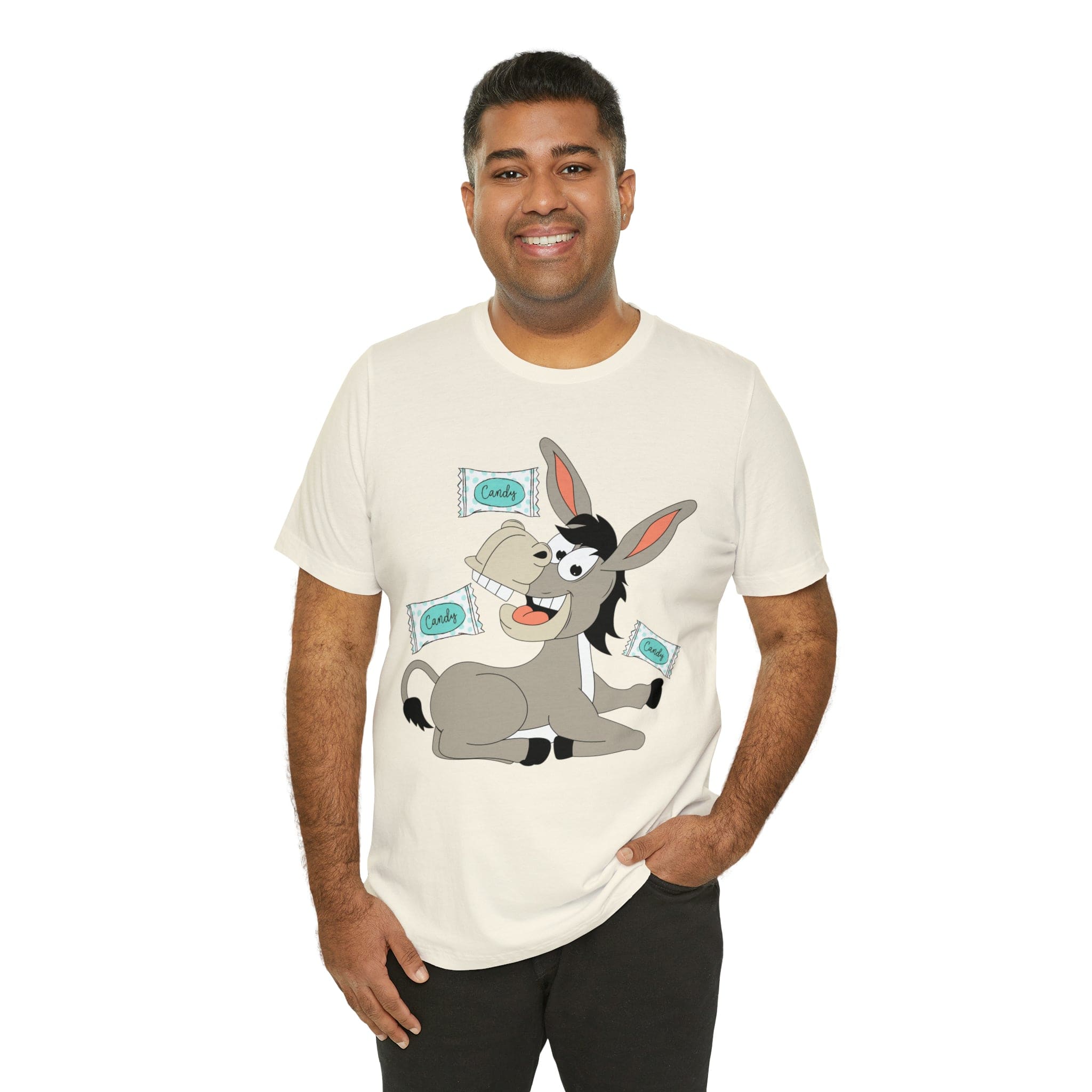 Printify T-Shirt Candy Ass (Donkey) - Unisex Jersey Short Sleeve Tee