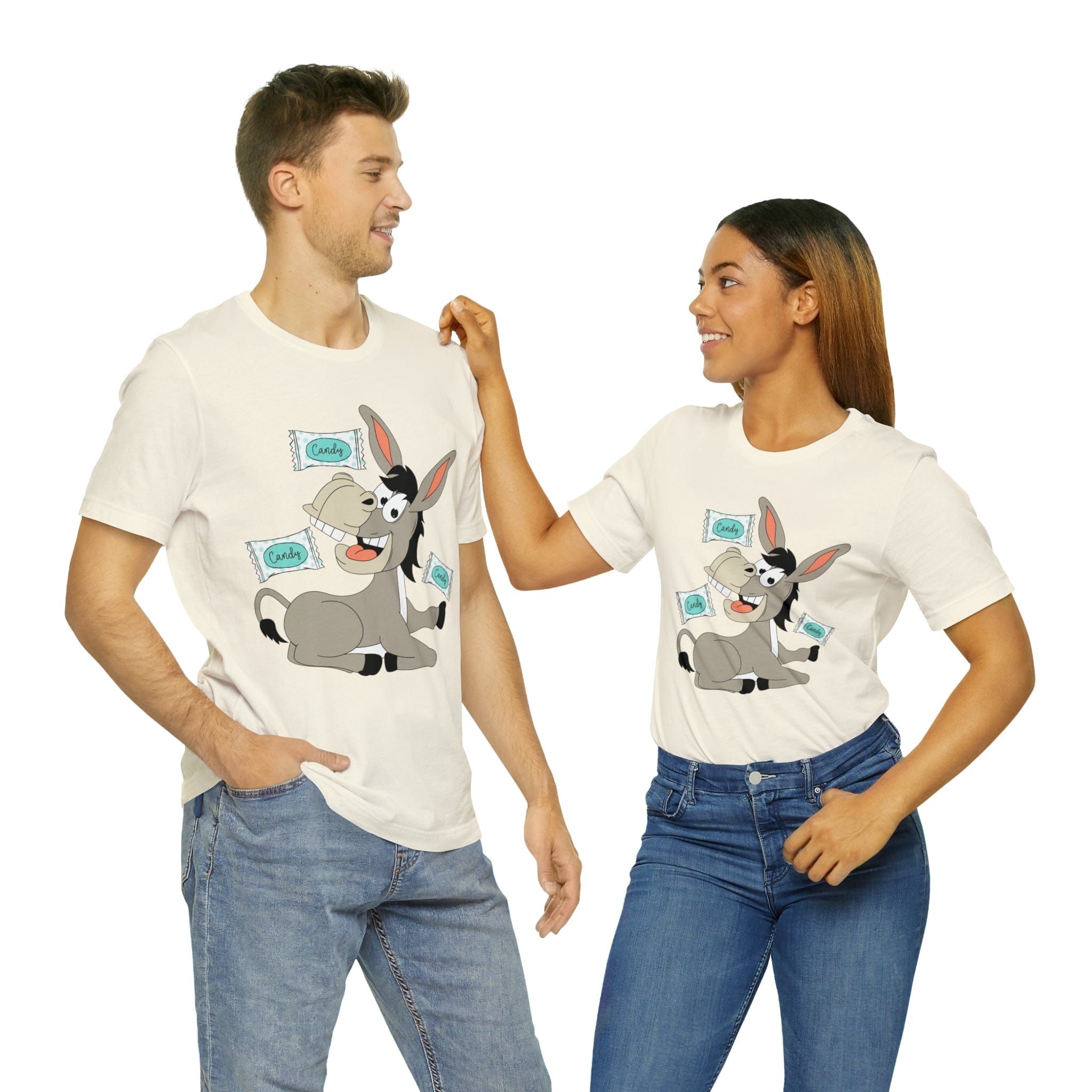 Printify T-Shirt Candy Ass (Donkey) - Unisex Jersey Short Sleeve Tee
