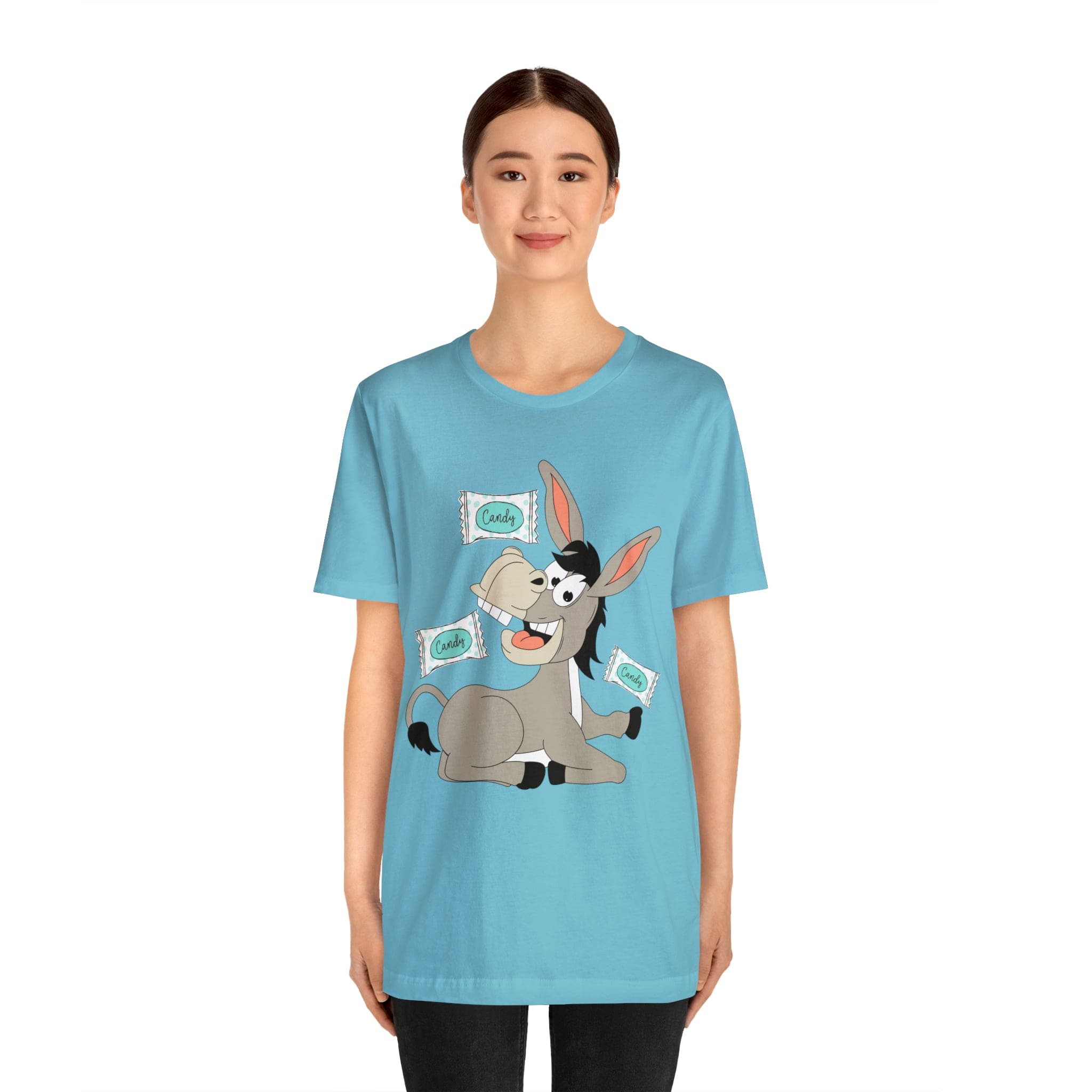 Printify T-Shirt Candy Ass (Donkey) - Unisex Jersey Short Sleeve Tee