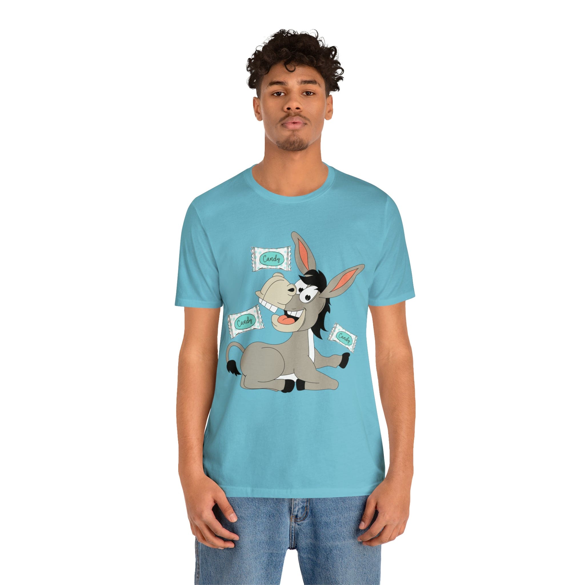 Printify T-Shirt Candy Ass (Donkey) - Unisex Jersey Short Sleeve Tee